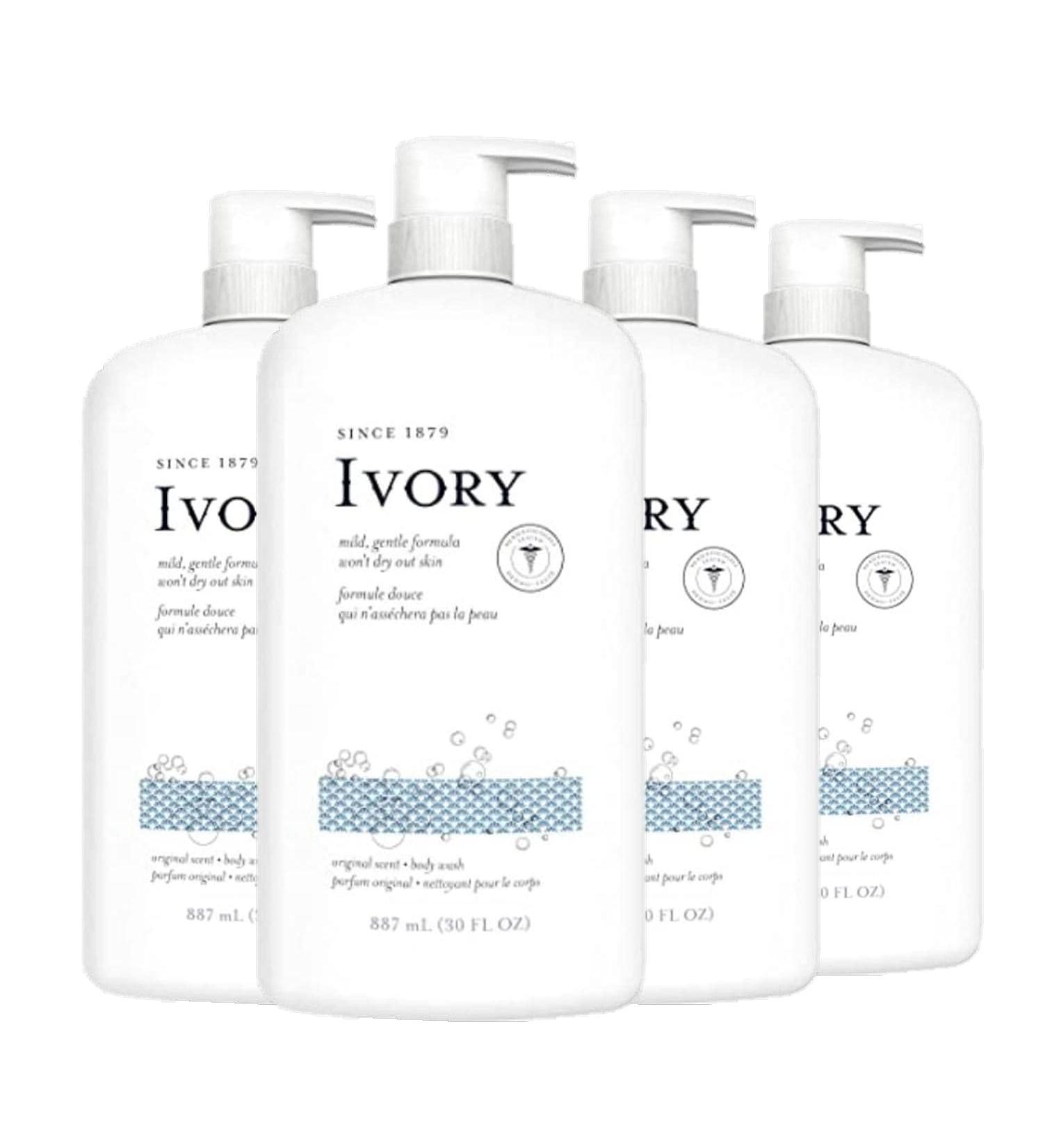 Ivory Body Wash Original Scent 30 oz Pack of 4 30 Fl Oz (Pack of 4) Clean Original 4 Pack - Buy Online on GoSupps.com