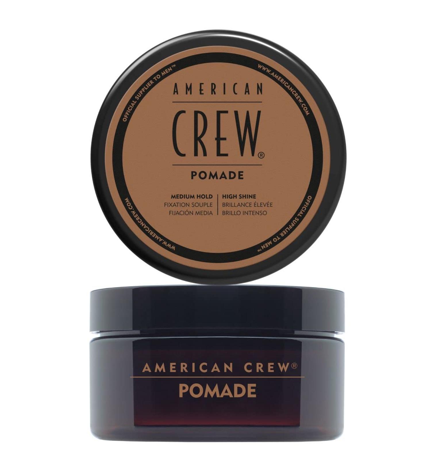 AMERICAN CREW Pomade 85g Styling Product for Men, Medium Hold Hair Product, Water Based Hair Pomade, Perfect for Smooth Hairstyles with Lots of Shine - Buy Online on GoSupps.com