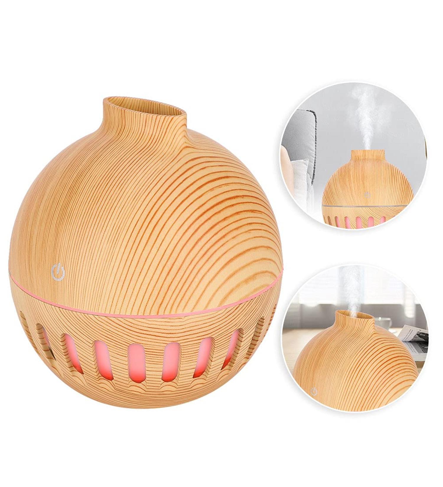 Aromatherapy Diffuser Wood Grain Humidifier Foam Boxing Sticks Diffuser Diffuser Oil 130Ml Diffuser Mute Humidifier Portable USB Cool Mist Humidifier (Light Light Wood Grain - Buy Online on GoSupps.com