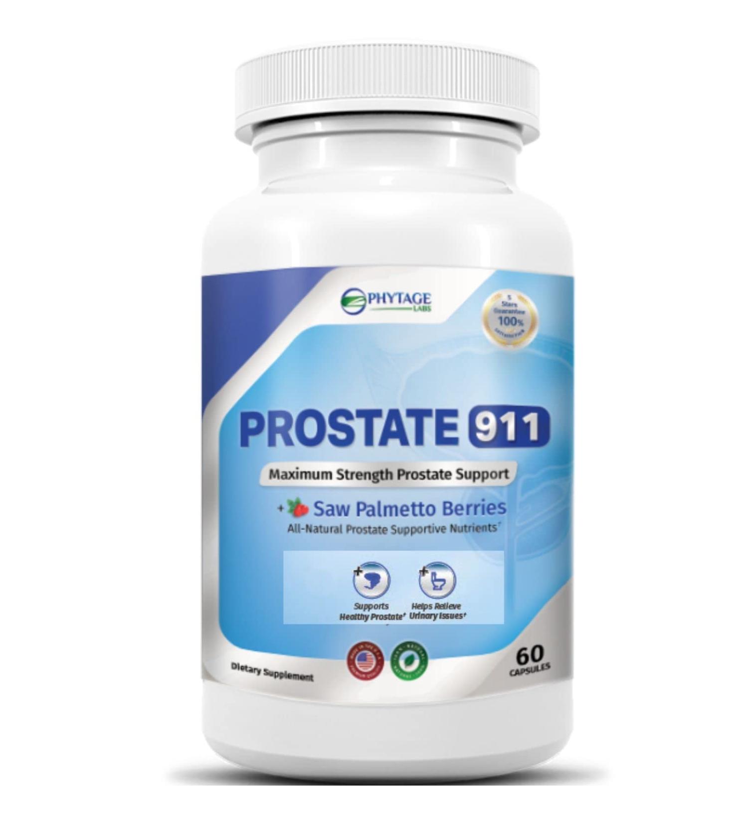 Prostate 911 Men's Health Supplement - Saw Palmetto Prostate Support (60 Capsules) - Buy Online on GoSupps.com
