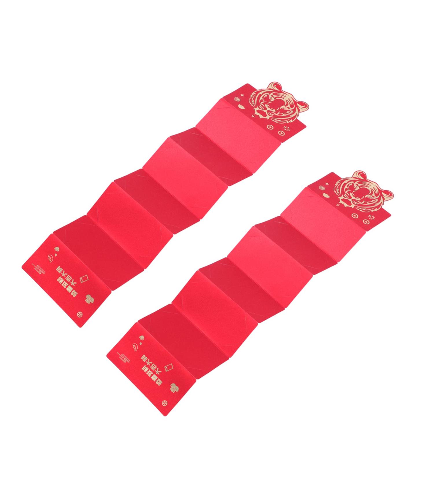 TEHAUX 2pcs 2022 Red Envelope Frosted Money Pouch Chinese Gift 2022 Hong Bao Lucky Money Envelopes Lovely Red Packet Li Xi Red 2022 Red Packet Wedding Red Packet See Supplies Fold Paper As Shown 17.8X14.8X1cm - Buy Online on GoSupps.com