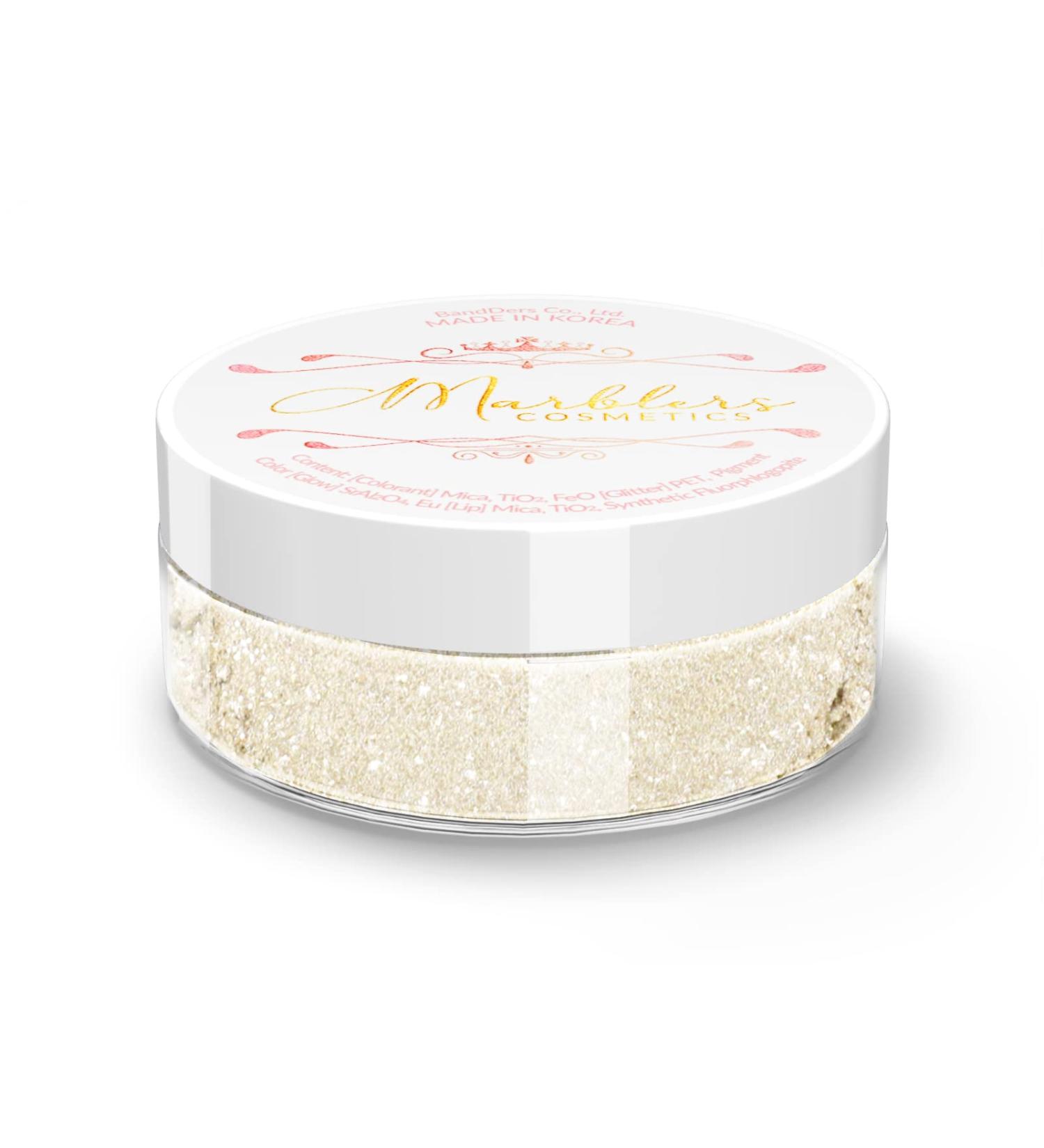 Marblers Silky Linen 4g Glittery Mica Powder - Non-Toxic, Vegan, Cruelty-Free | Eyeshadow, Nail Polish, Festival Makeup - Buy Online on GoSupps.com