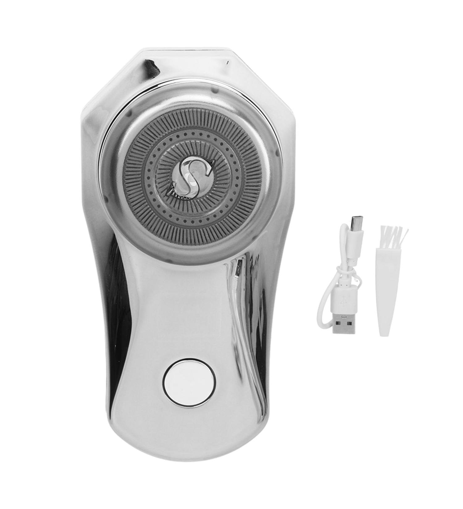 Buy Starlight Silver Electric Beard Trimmer | Mini Digital Display Type C Port Clipper for Men - Perfect for Travel & Home Use - Buy Online on GoSupps.com