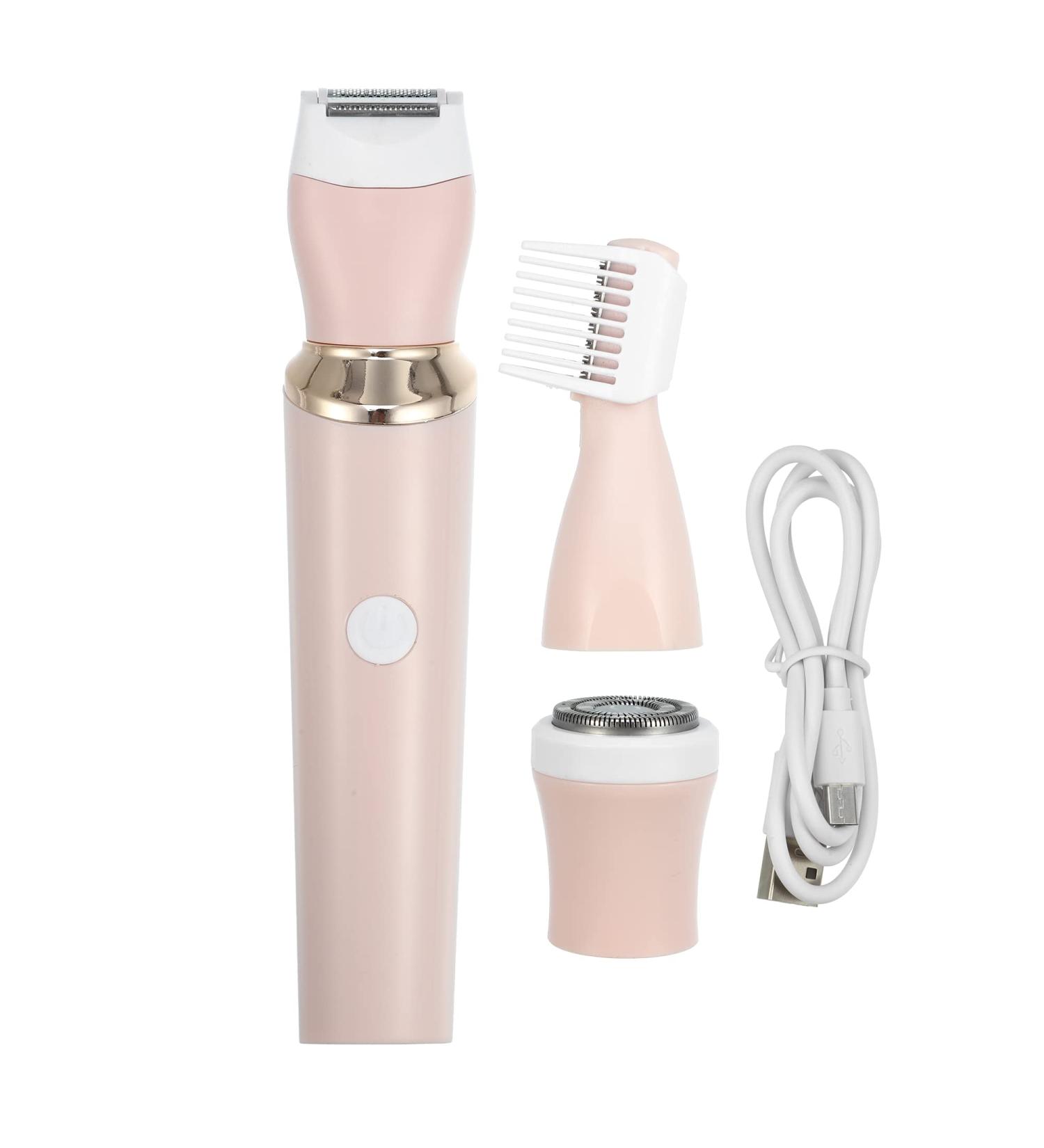 VOCOSTE 3-in-1 Ladies Electric Shaver Set - Waterproof Rechargeable Pink | International Shipping Available - Buy Online on GoSupps.com