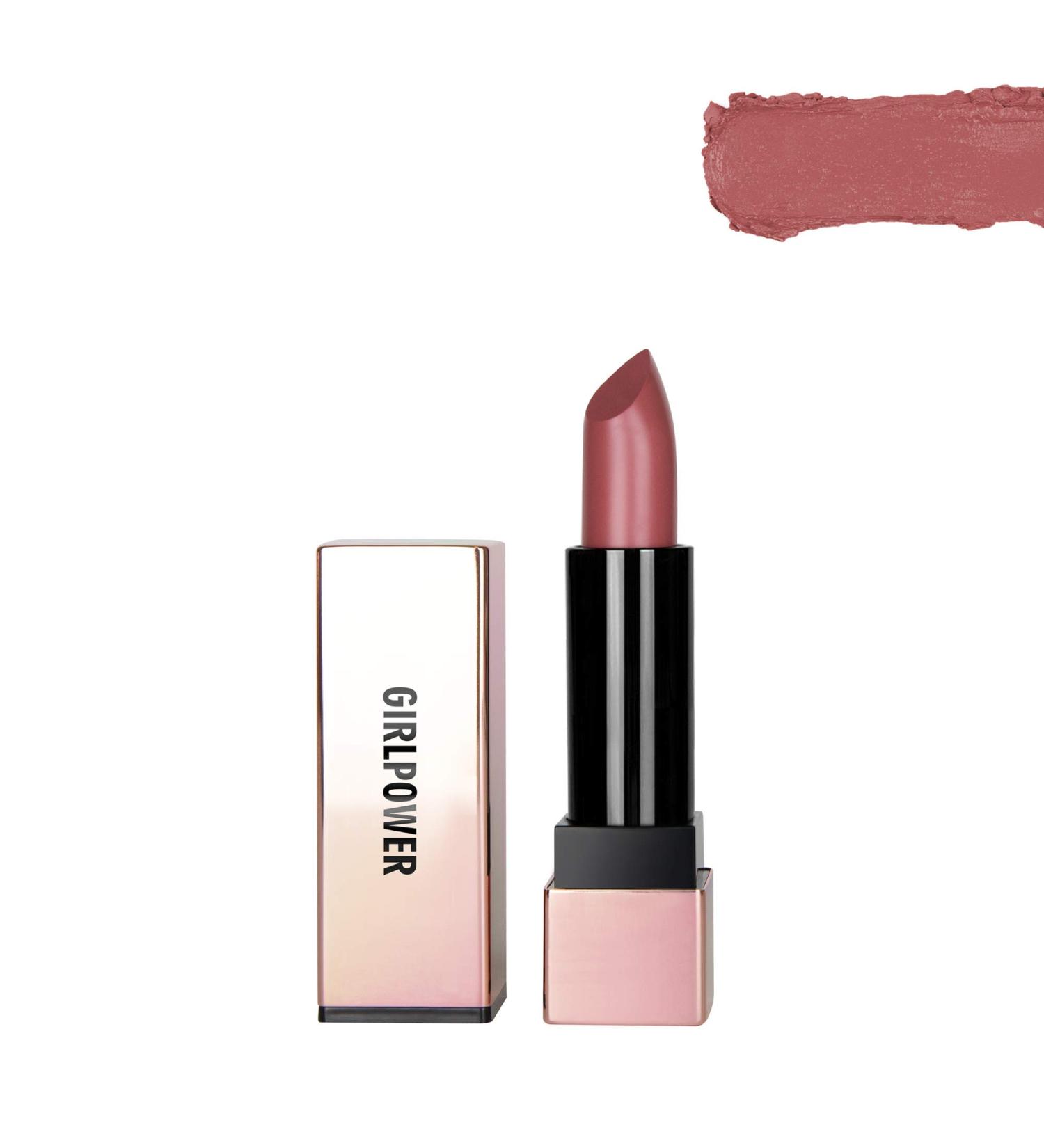 RealHer Girlpower Deep Mauve Moisturizing Lipstick - All-Day Hydration, High Pigment, Creamy Smooth Formula - Buy Online on GoSupps.com
