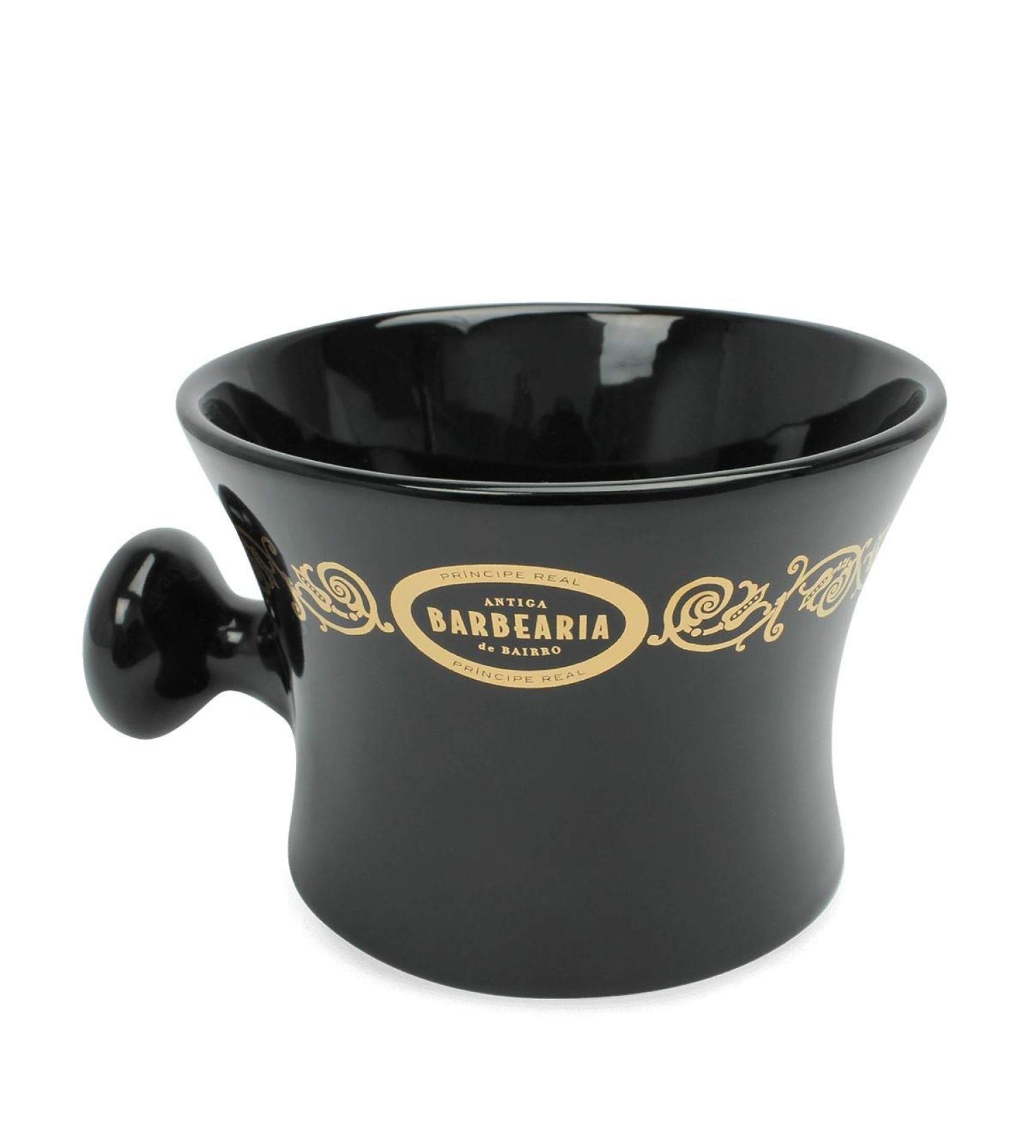 Antiga Barbearia de Bairro Shaving Bowl with Handle Antique Barber Shop 5th Anniversary 400 g