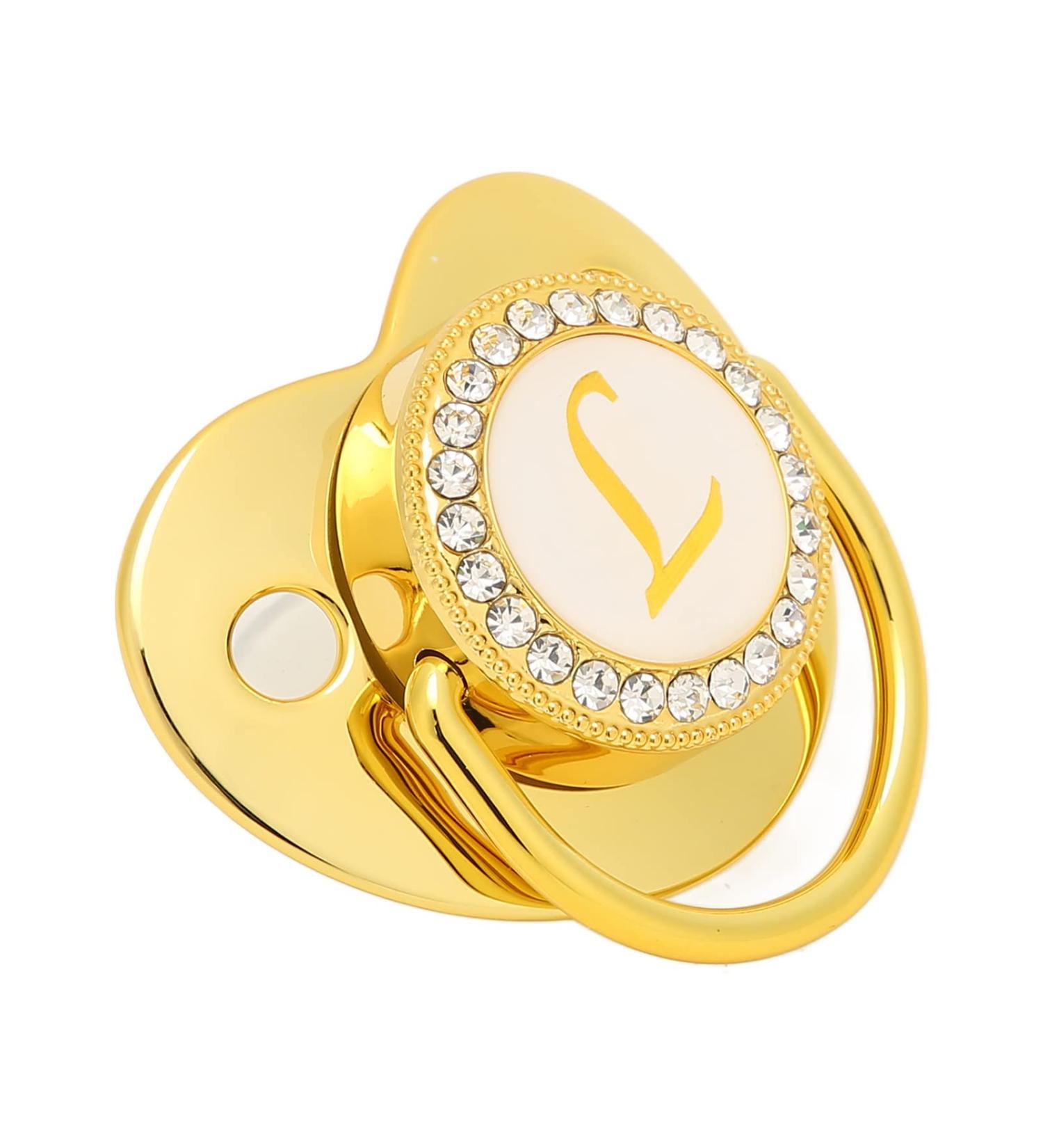 Golden Baby Bite Rings | 26 Letter Pacifier & Fruit Feed Dispenser | Safe Medical Materials - Buy Online on GoSupps.com