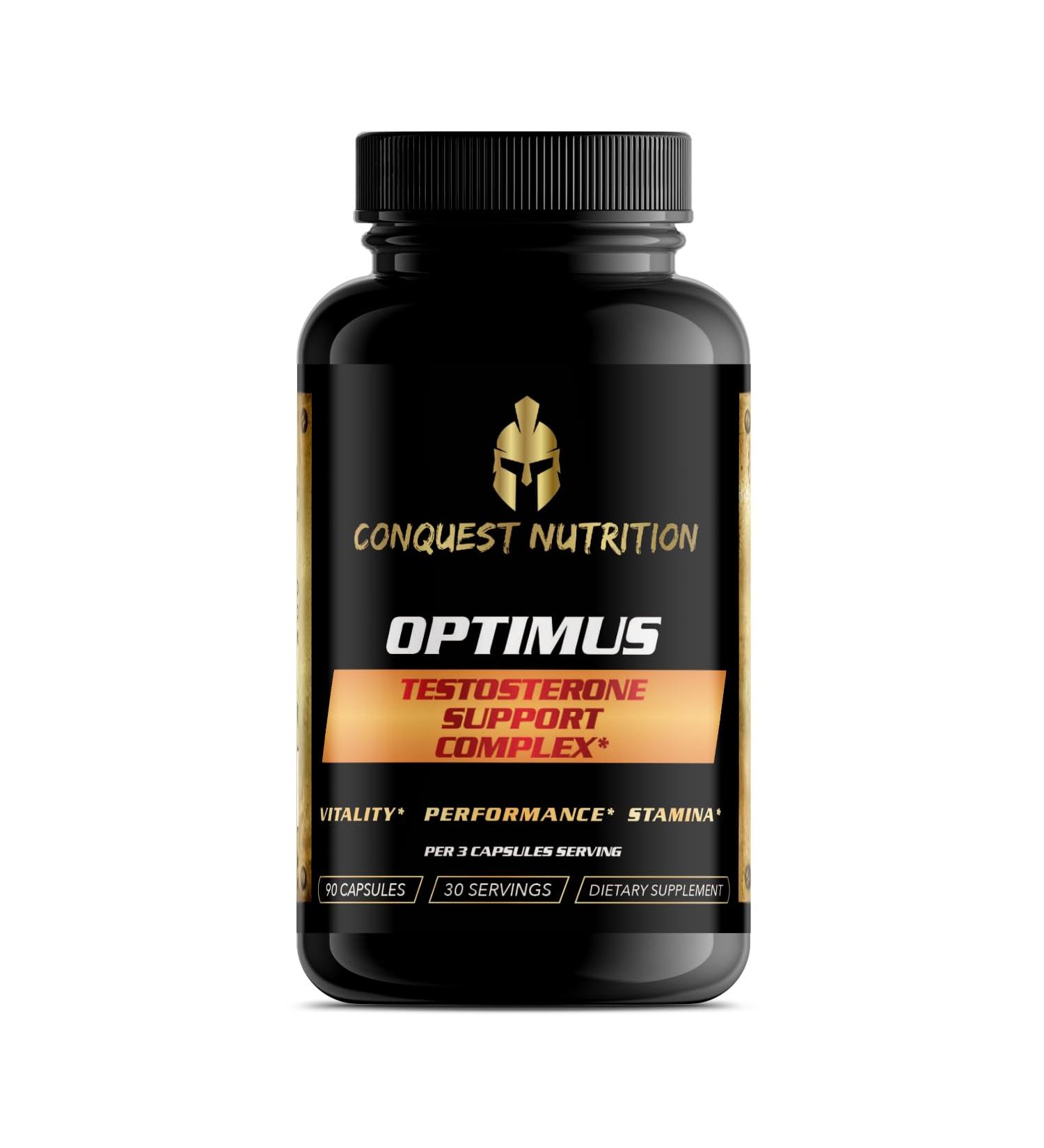 Conquest Nutrition Optimus Testosterone Support Complex 90 Capsules - Buy Online on GoSupps.com