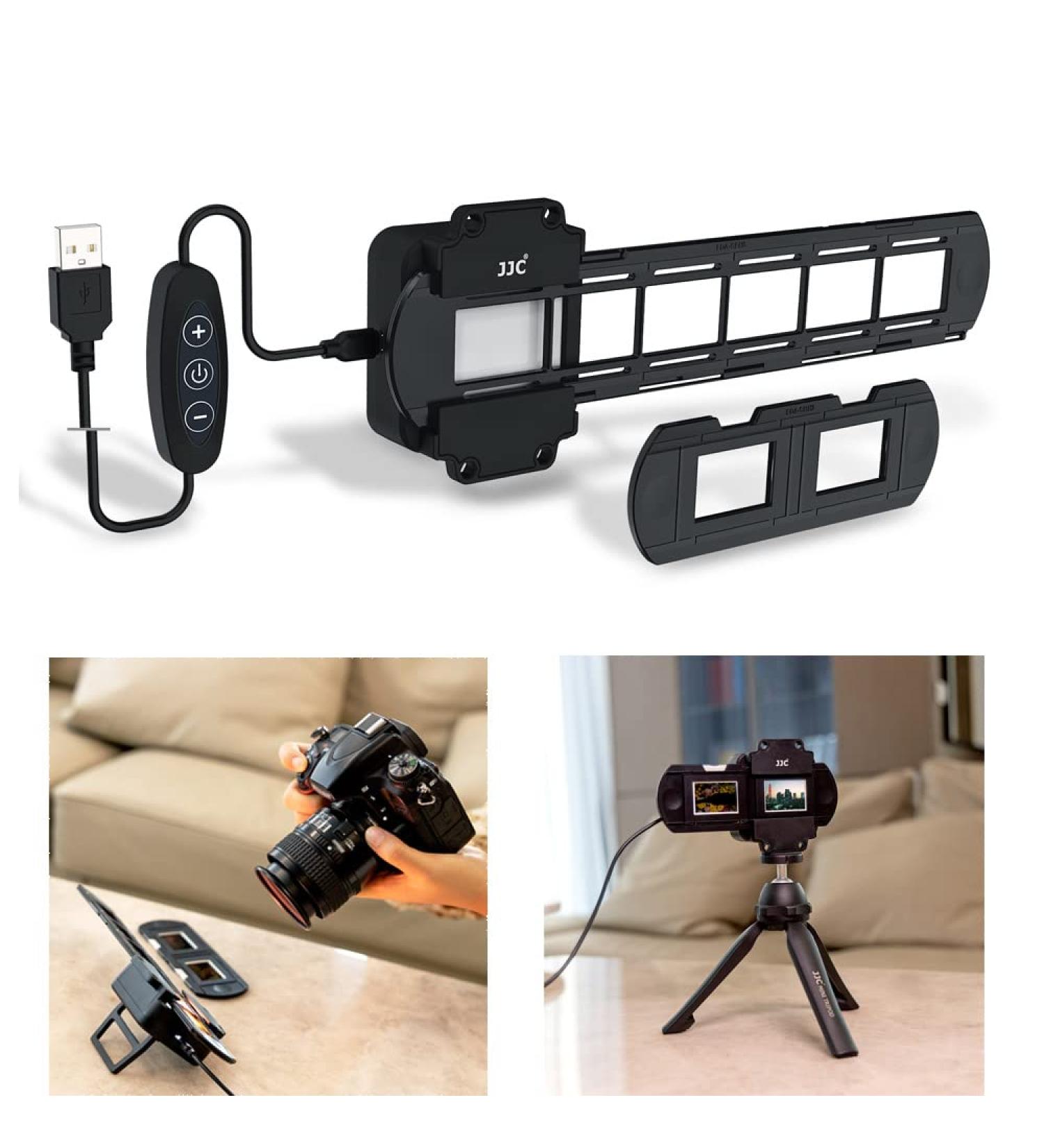 JJC Photo Slide and Film Digitizing LED Light Kit | 10-Levels Brightness Shoe Mount Backlight | For Scanning and Copying 35mm Film Strips and Slides - Buy Online on GoSupps.com