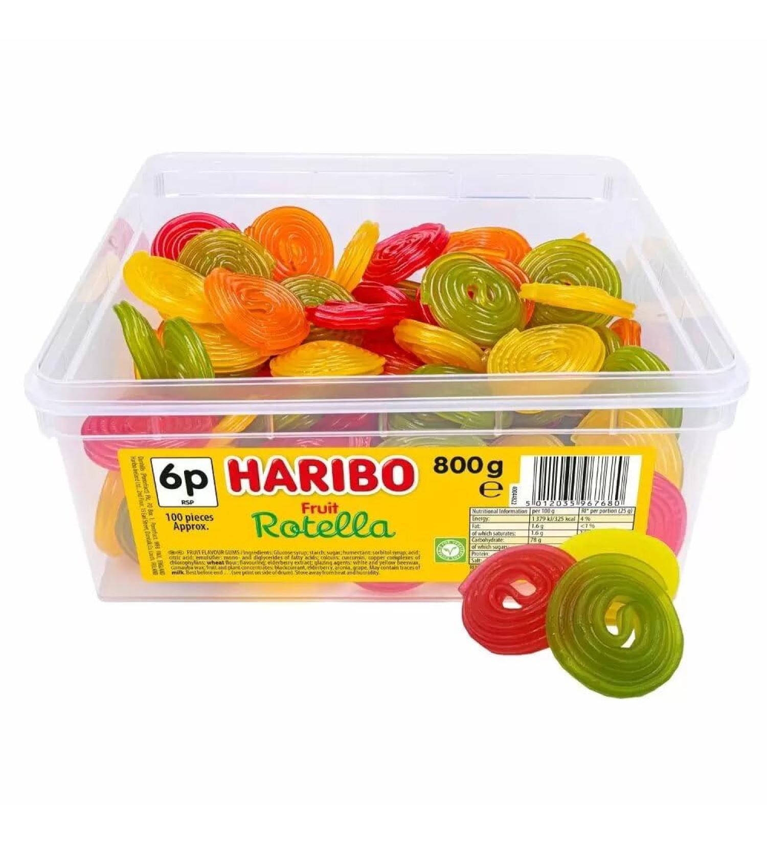 Rotella 6p Tub 800g - Classic Fruit Flavour Gums for Sweet Tub Delights - Buy Online on GoSupps.com