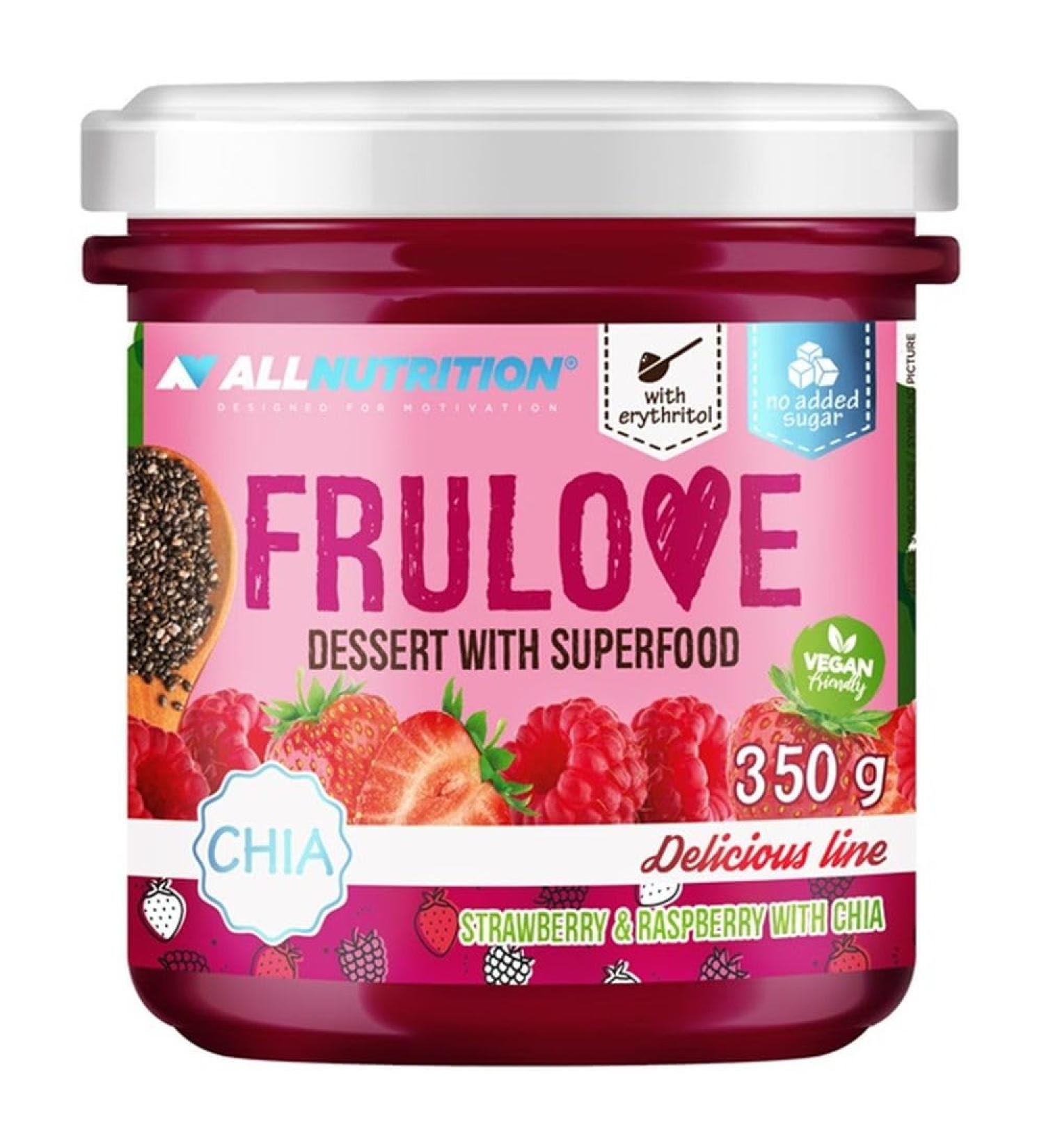 ALLNUTRITION Allnutrition Frulove Dessert with Superfood Strawberry & Raspberry with Chia - 350g