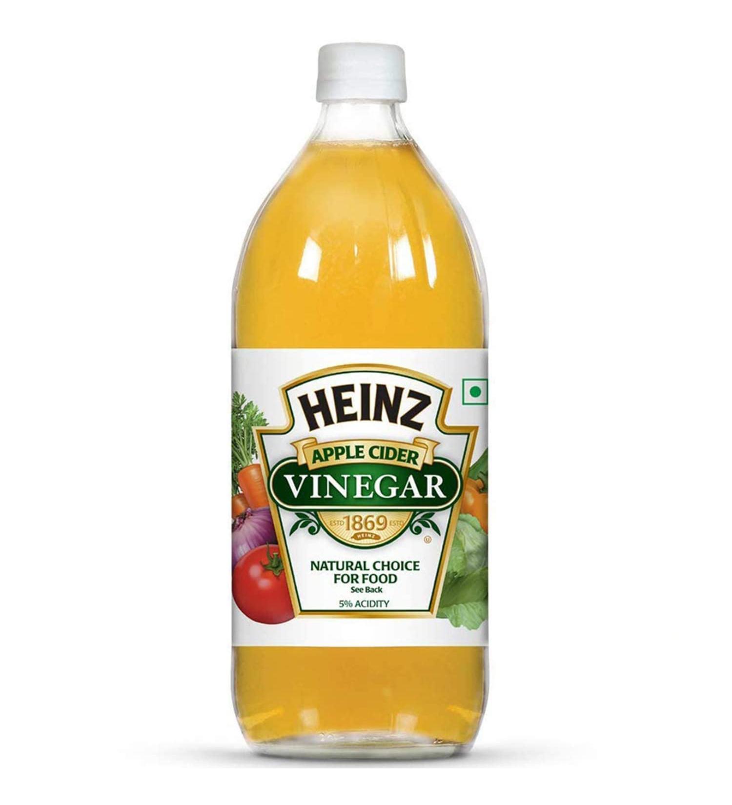 Heinz All Natural Apple Cider Vinegar 16 fl oz Bottle | 5% Acidity - Buy Online on GoSupps.com