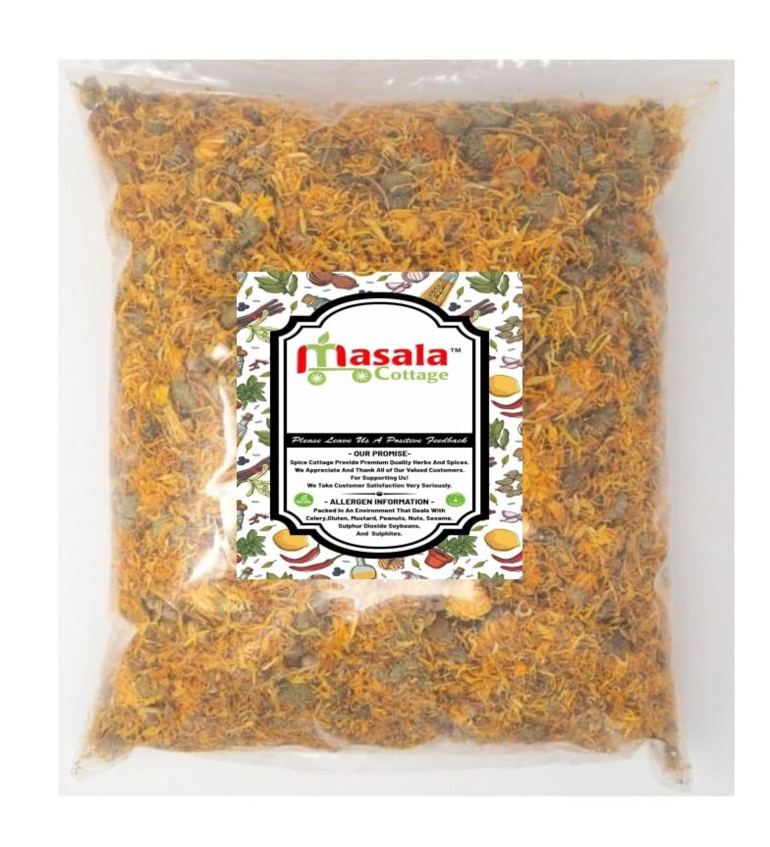 Marigold Flowers Dried Calendula Tea Infusion Premium Quality by Masala Cottage 25g-1.9kg (50 Grams) 50 Grams - Buy Online on GoSupps.com