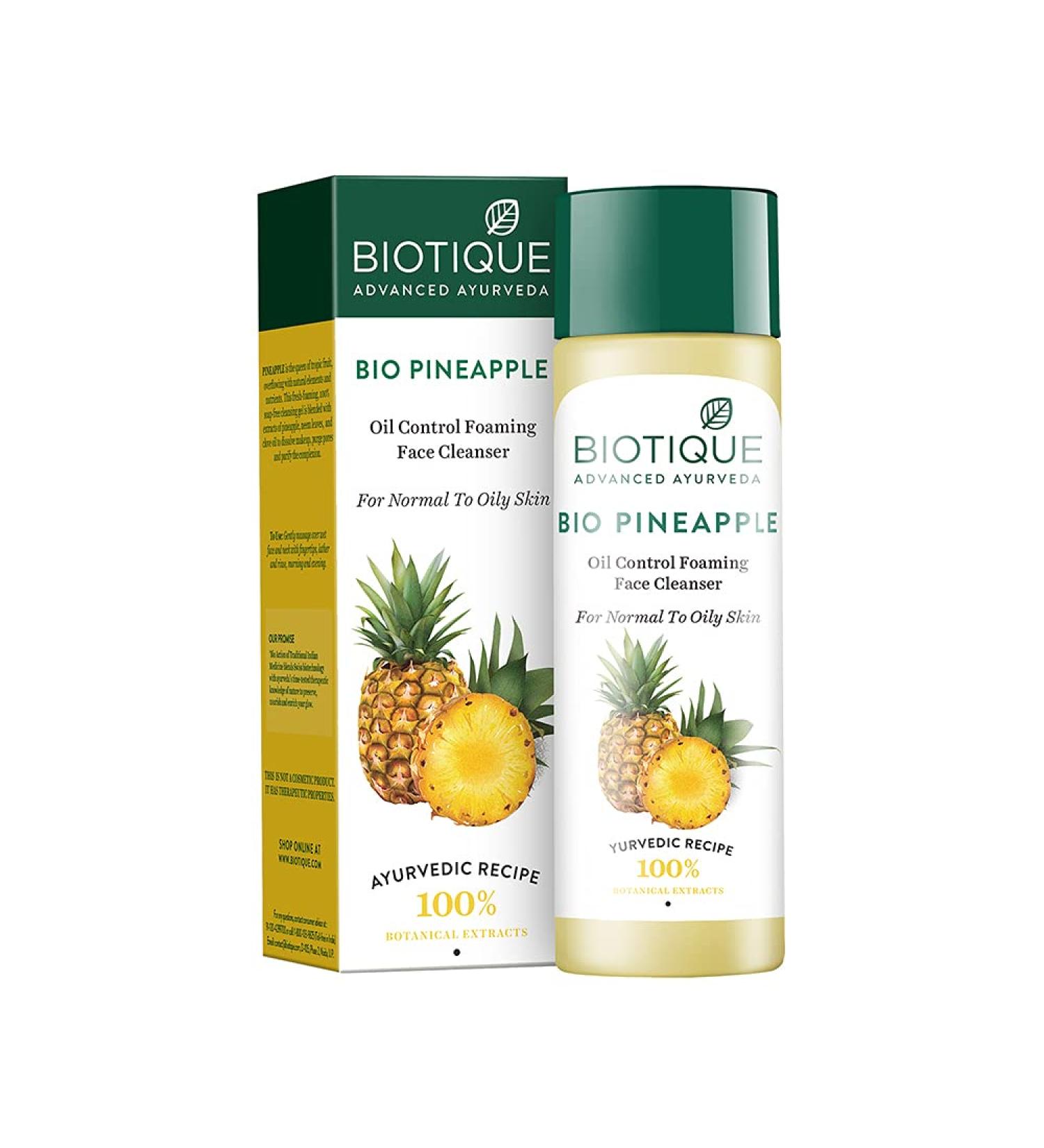 Biotique Pineapple Fruit Enzyme Cleanser (Combo/Oily Skin) 120 ml