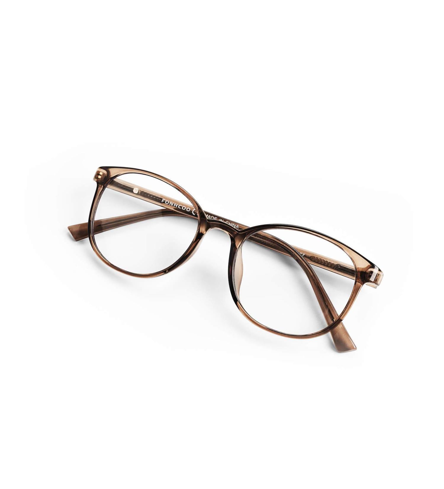 FONHCOO Blue Light Filter Glasses for Women - TR90 Anti-Fatigue Gaming & Computer Glasses (Brown) - Super Lightweight Without Container - Buy Online on GoSupps.com