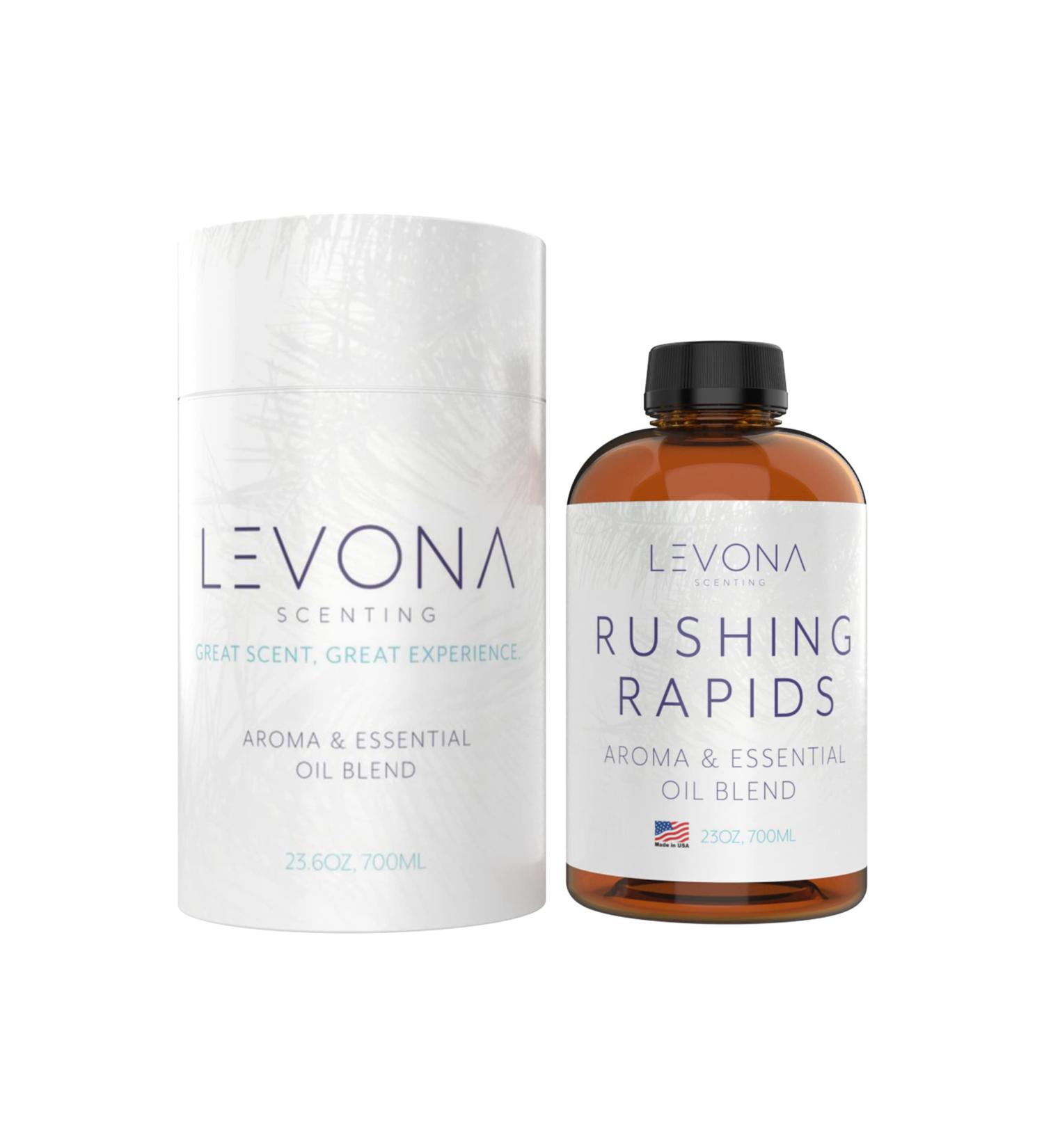Levona Scent Essential Oil - Fresh Aroma for Home Office Hotel & Spa Perfect in Humidifiers and Diffusers Luxury Fragrance With Grapefruit Citrus Vanilla Notes - 700ml/ 23 fl oz Rushing Rapids Rushing Rapids 23.66 F  - Buy Online on GoSupps.com