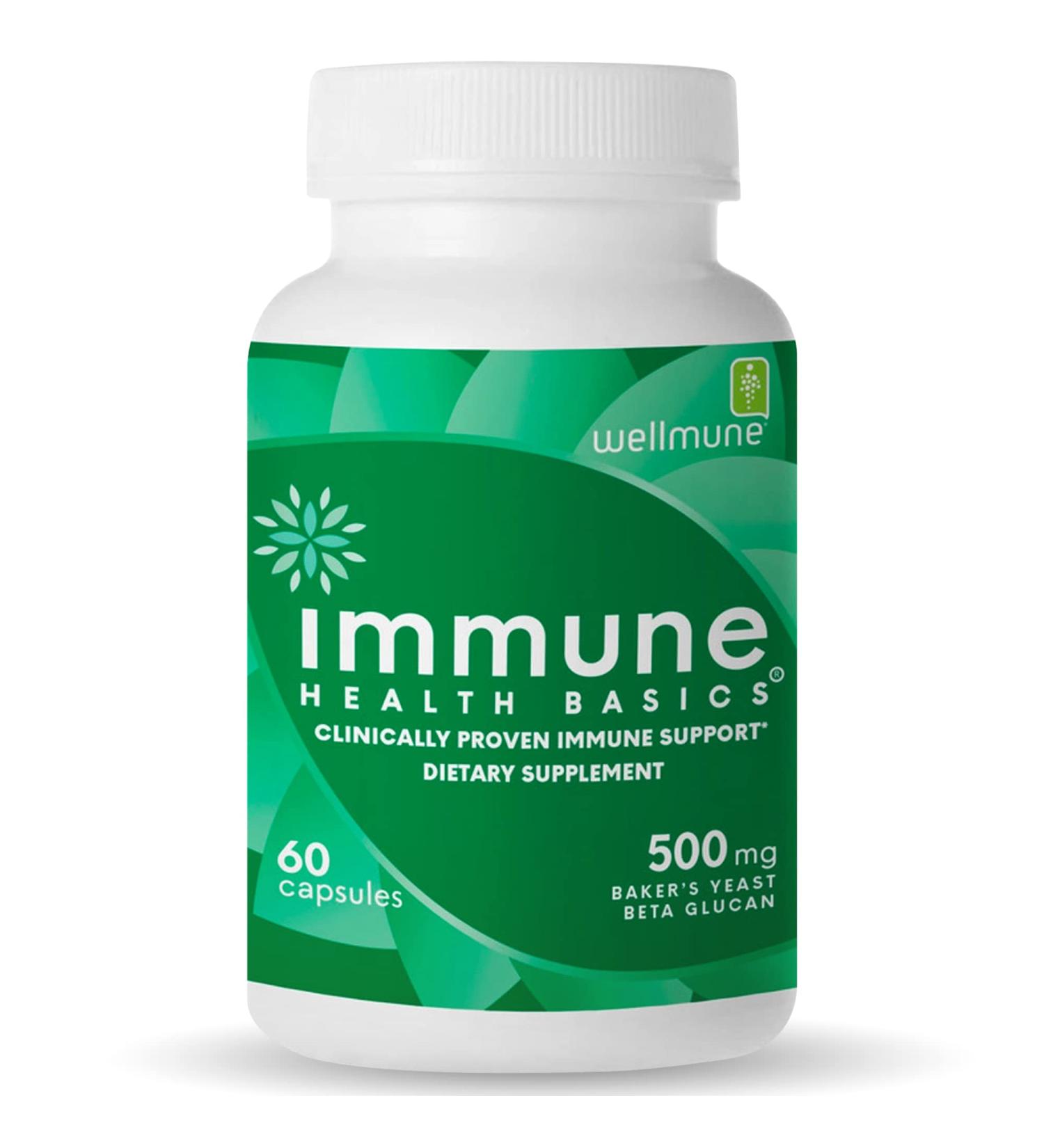 Ultra Strength Immune Support Capsules - Clinically Proven Wellmune Beta Glucan - Gluten-Free, Non-GMO, Vegan - 60 Capsules - Buy Online on GoSupps.com