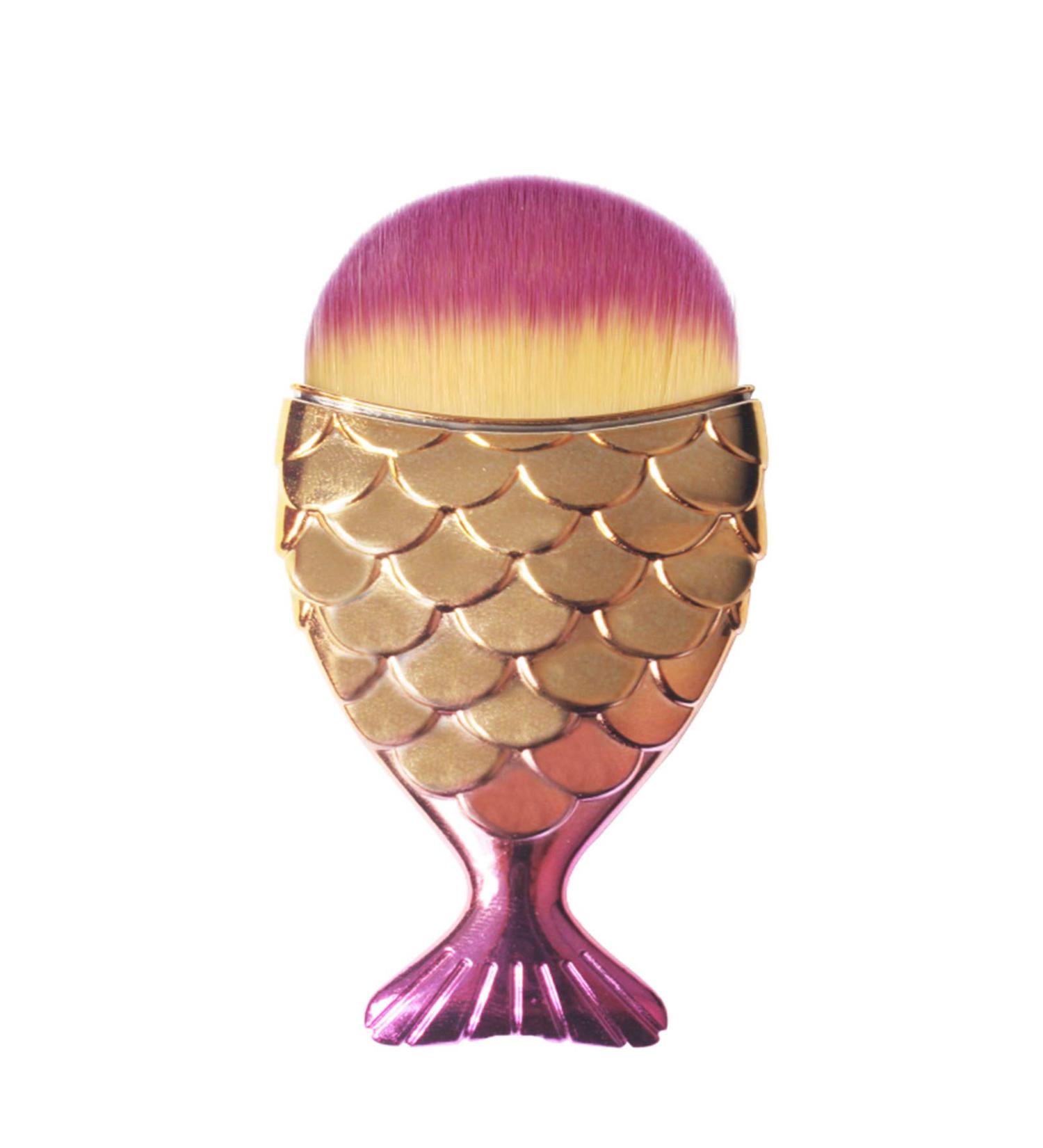 Fish Tail Foundation & Nail Dust Remover Brush | Perfect for Nail Art & Powder Cleaning - Buy Online on GoSupps.com