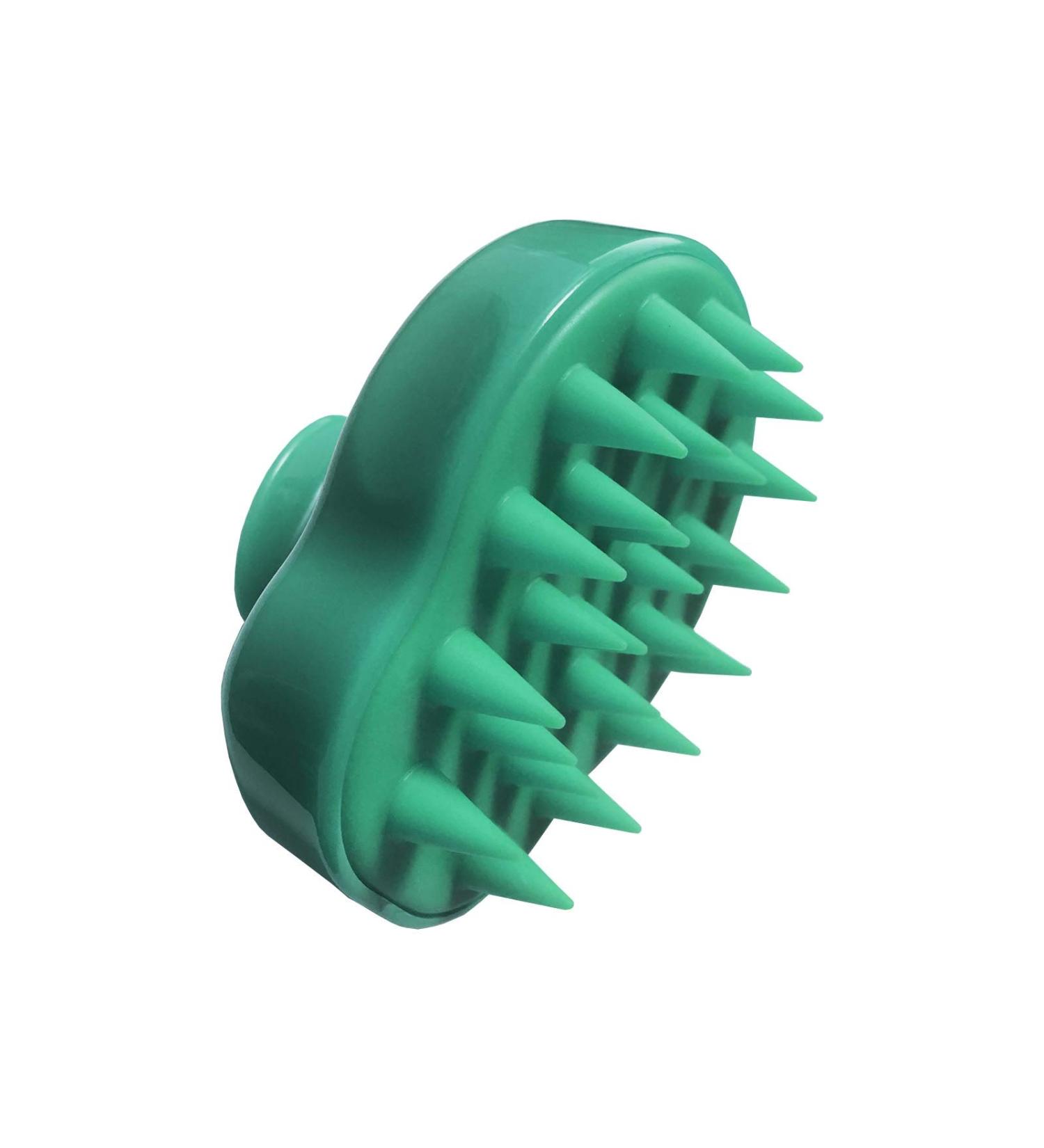Rinbers Hair Scalp Massager Scalp Care Shampoo Brush Body Washing Massager Silicone Soft Comb for Men Women Kids and Pet - Green - Buy Online on GoSupps.com