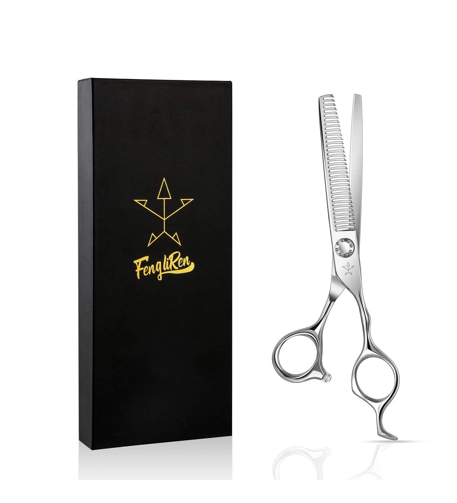 Fengliren High-end Professional Hair Thinning Scissors Hair Cutting Teeth Shears Barber Hairdressing Texturizing Scissors Extremely Very Sharp 6.5 Inch Stainless Steel Alloy For Men Women Salon & Home 6.5inch Thinning Shears - Buy Online on GoSupps.com