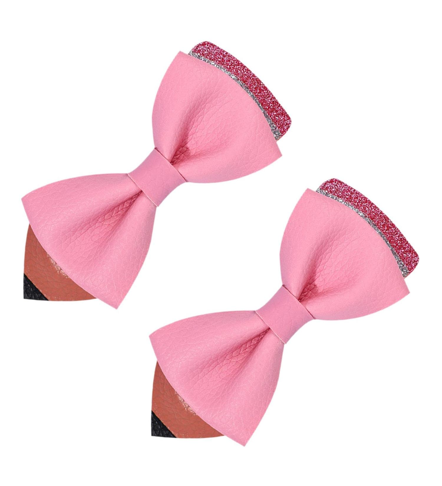Pencil Hair Clip | Back to School Hair Bow Unique Hairgrips Strong Hold Claw Clips School Hair Accessories for First Day of School Pink - Buy Online on GoSupps.com