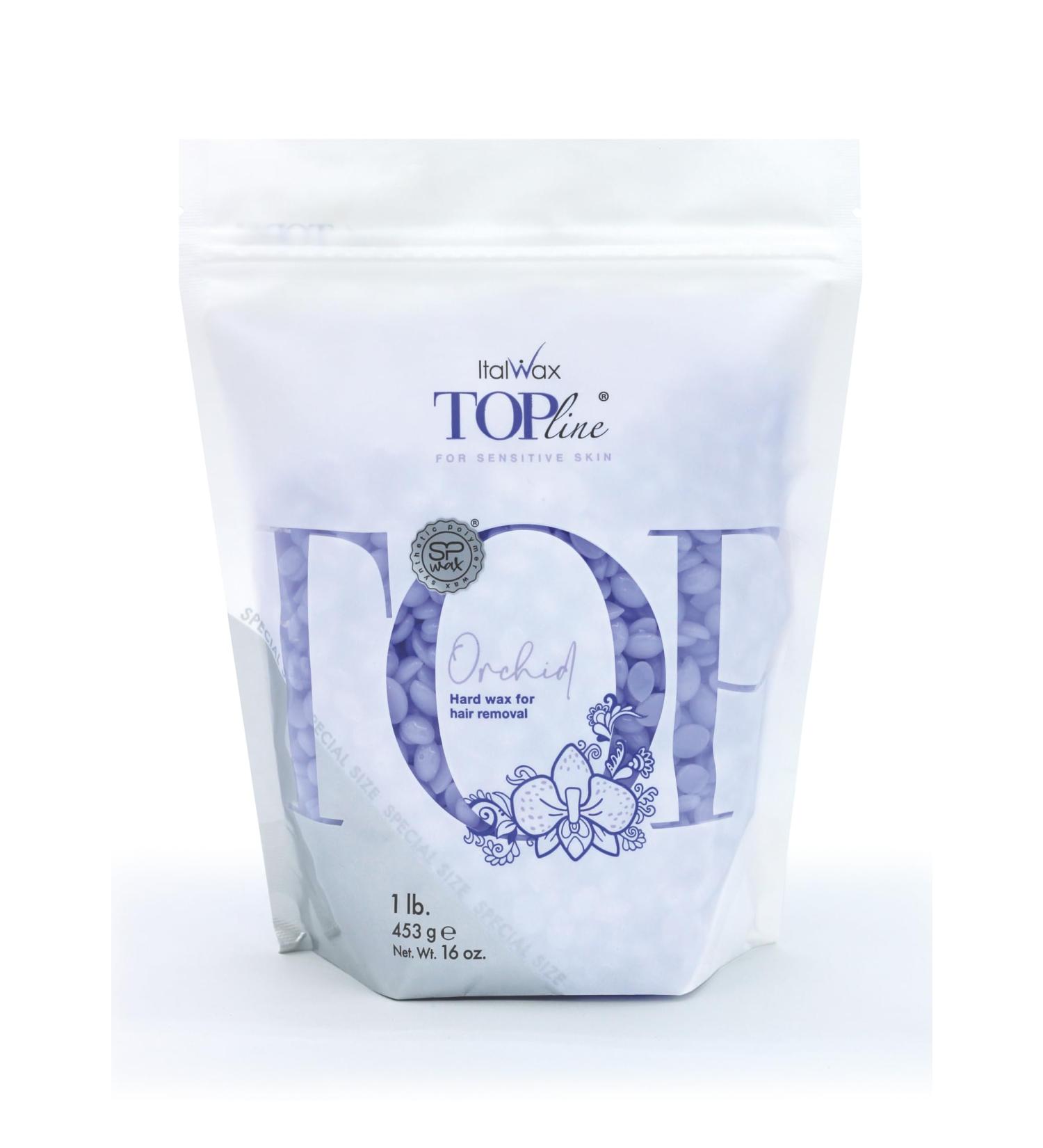 Italwax Top Line Orchid - 450g - Perles de cire pelable pour l' pilation sans bandes - sans colophane id ale pour les peaux sensibles - Recommand pour la zone maillot et les aisselles - Sans parfum - Buy Online on GoSupps.com