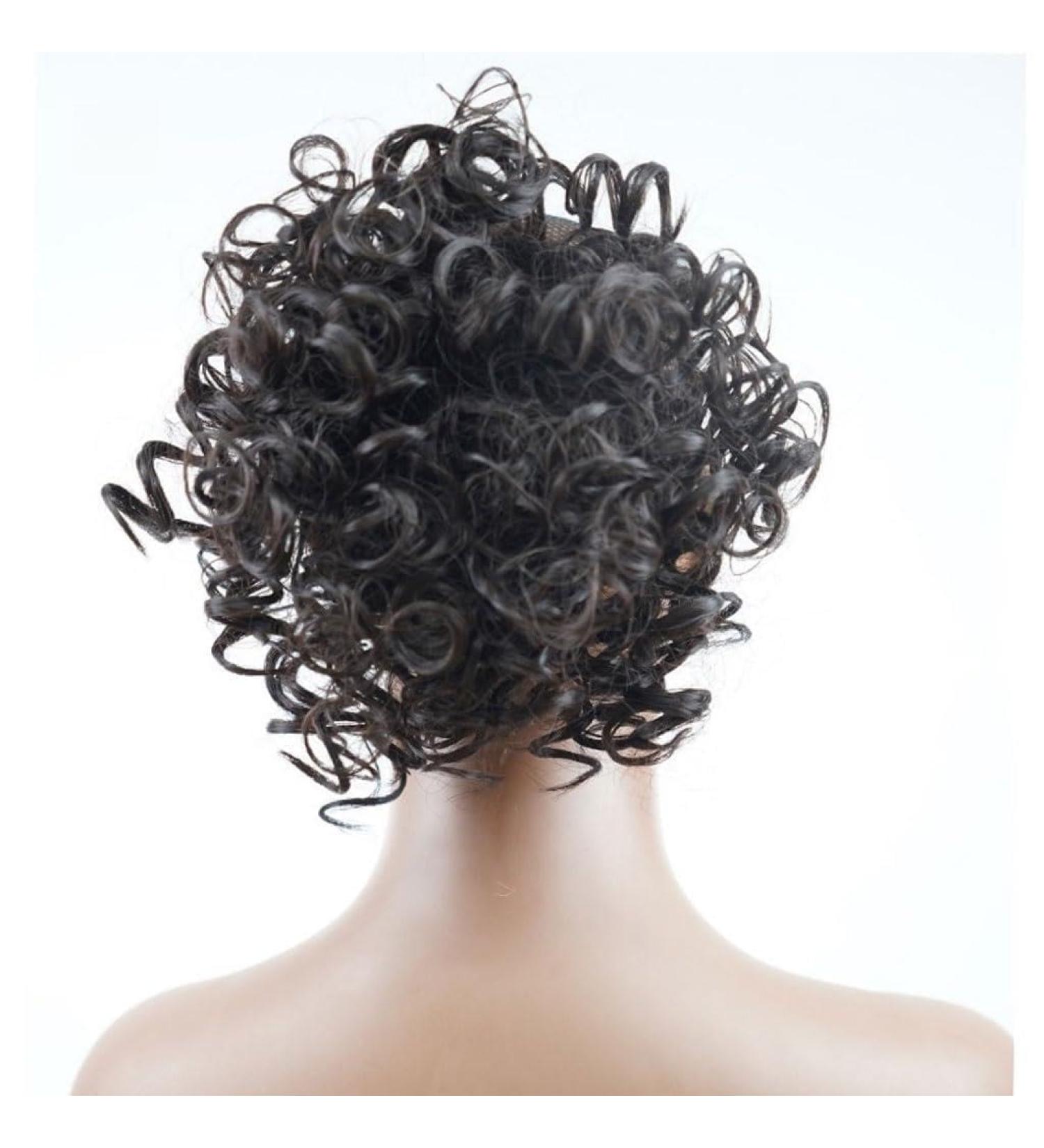 Hair Scrunchies Hair Bun Ladies Fashion Wig Fluffy Curly Hair Bun Short Curly Hair Comb Ball Head Ponytail Hair Extension Synthetic Hair Bun Women Hair Bun (Color : 14) - Buy Online on GoSupps.com