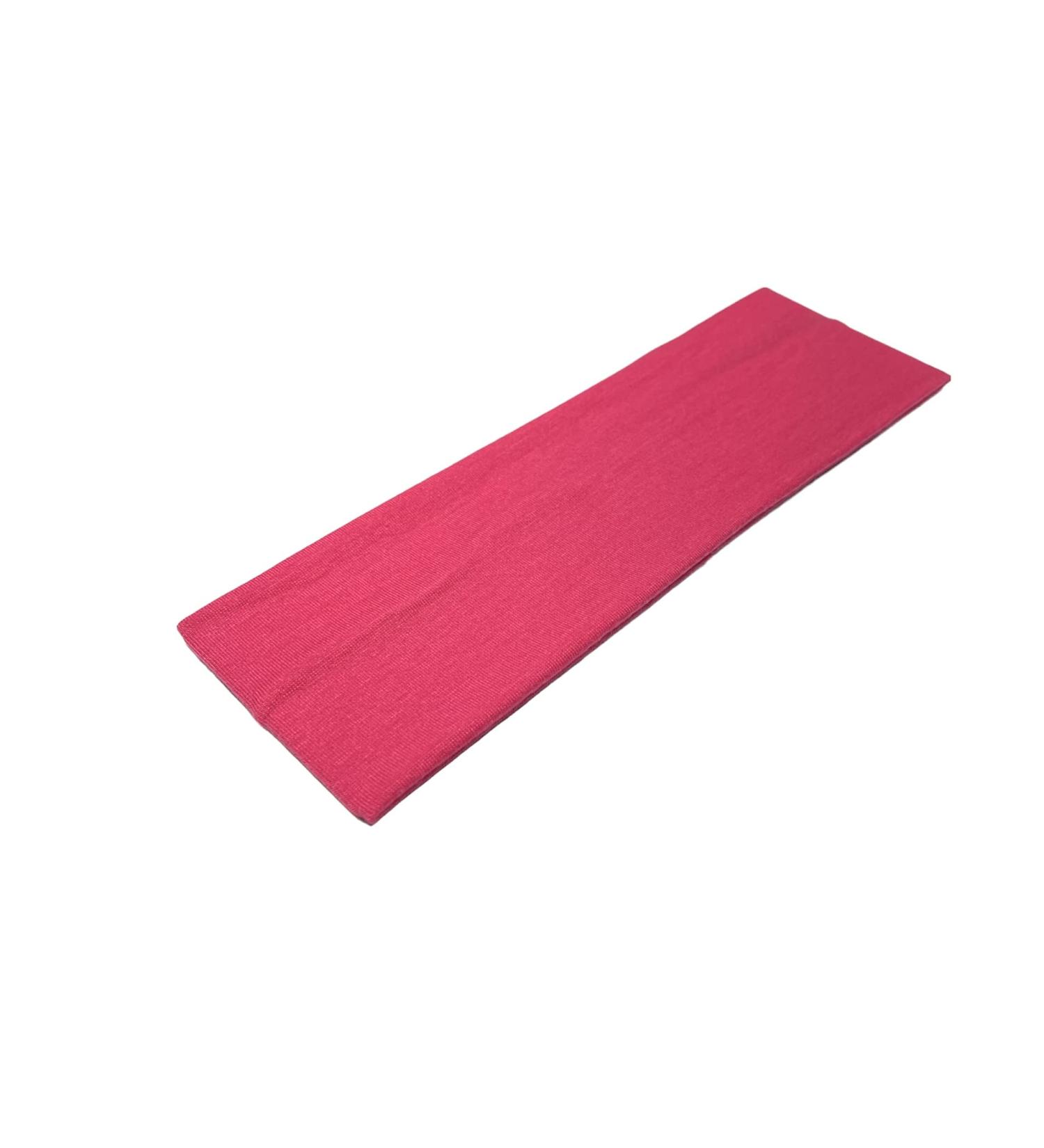 WESTEND CHOICE 7cm Wide Headbands Plain Stretchy Hairband Unisex Kylie Headband Bandeau Gym Exercise Headbands for Women & Men Soft Yoga Head Band (Fuchsia)