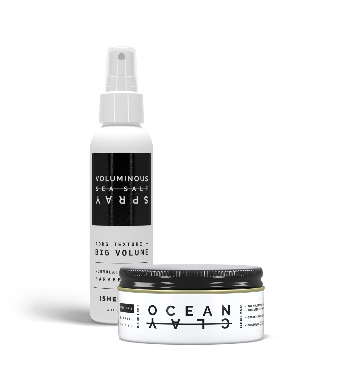(SHEH VOO) DUO STYLER KIT - (1) Ocean Clay (1) Ocean Sea Salt Spray - Buy Online on GoSupps.com