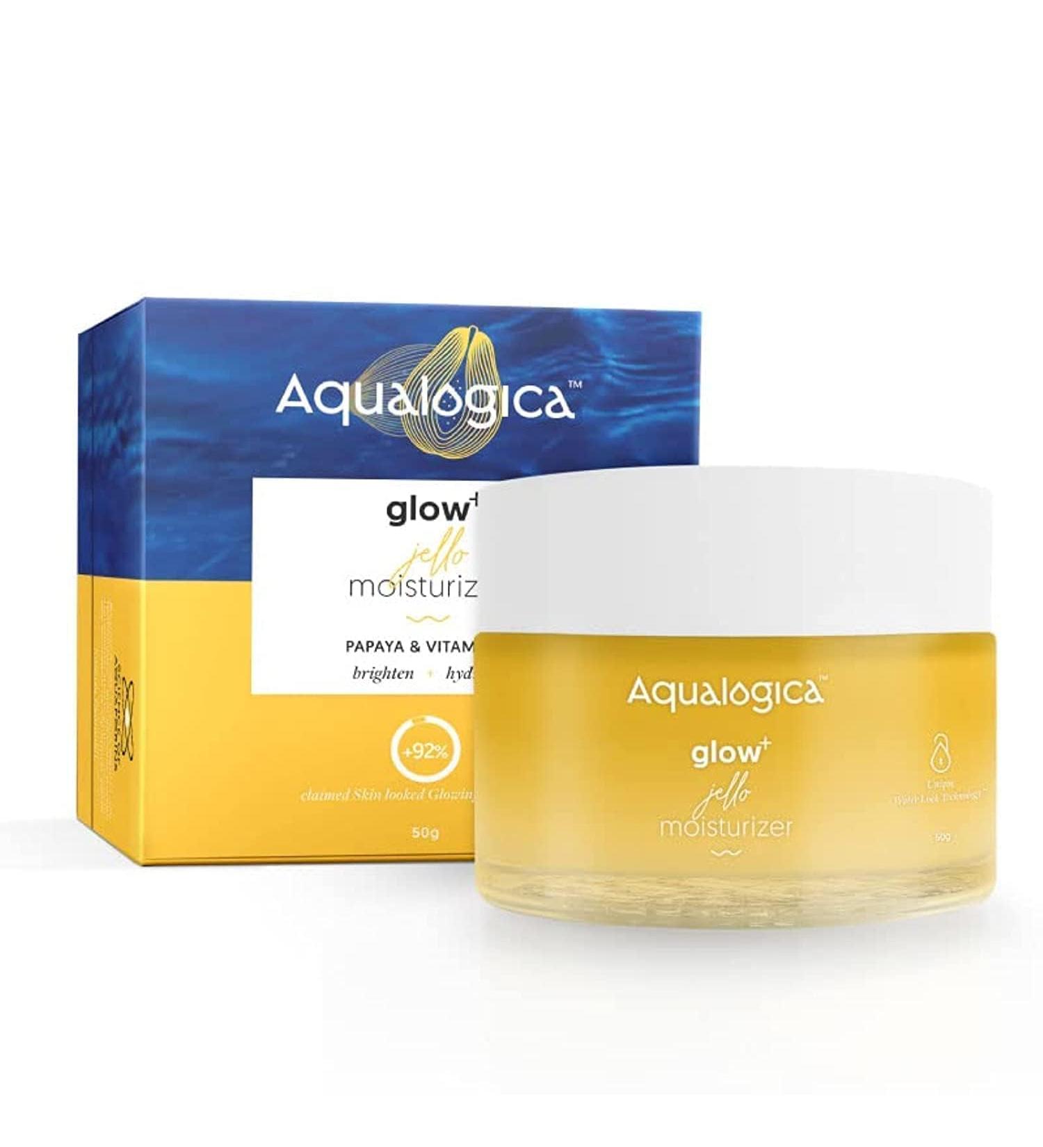 Glow+ Jello Face Moisturiser | Oil-Free Gel with Vitamin C & Papaya | Illuminating Hydration for Radiant Skin | 1.76 Oz | International Shipping Available - Buy Online on GoSupps.com
