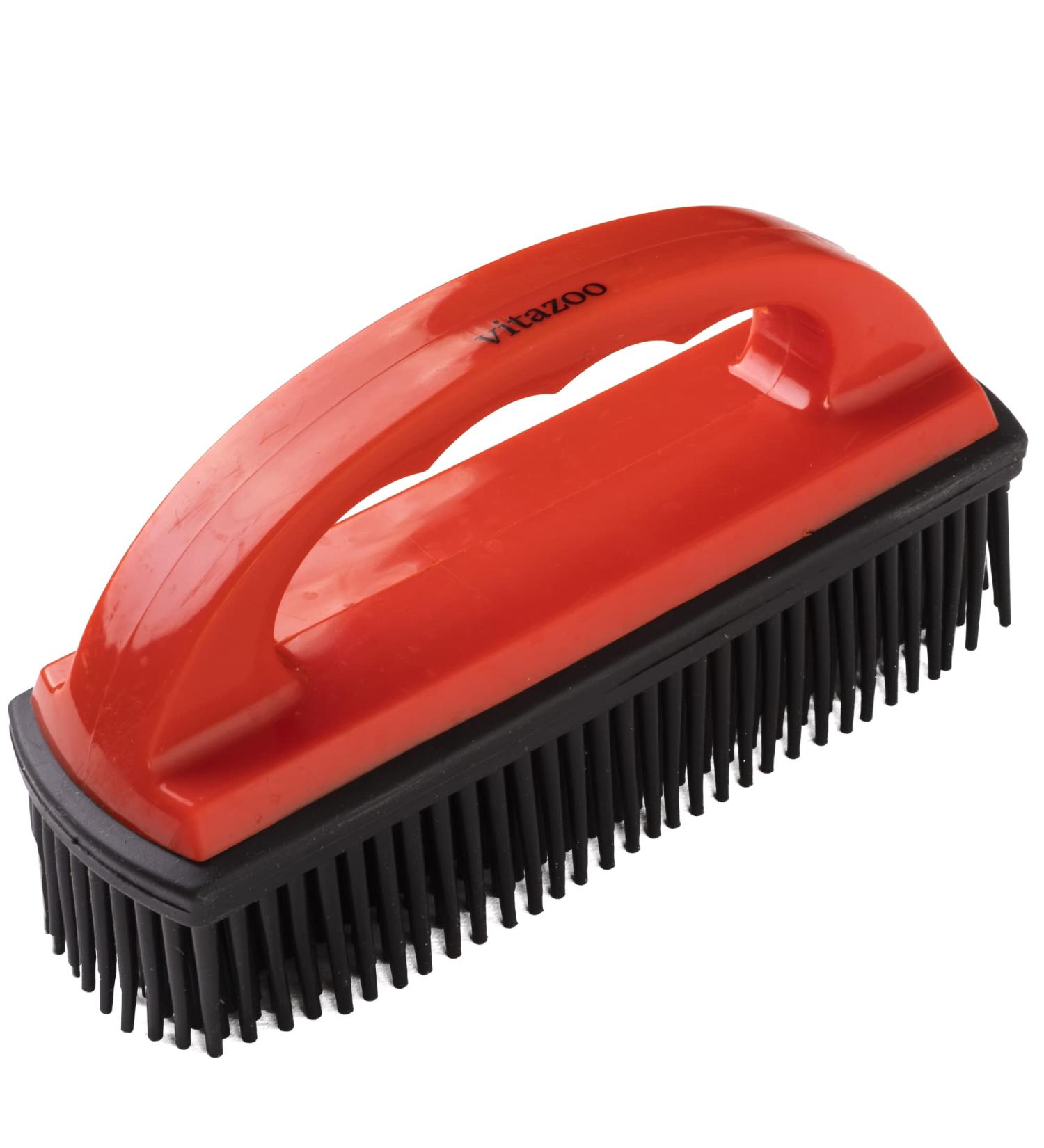 Vitazoo Pet Hair Remover Brush in Red/Black - Cat and Dog Hair Removal Tool for Couch, Carpet, Clothes, Car Interior, and Furniture - Buy Online on GoSupps.com