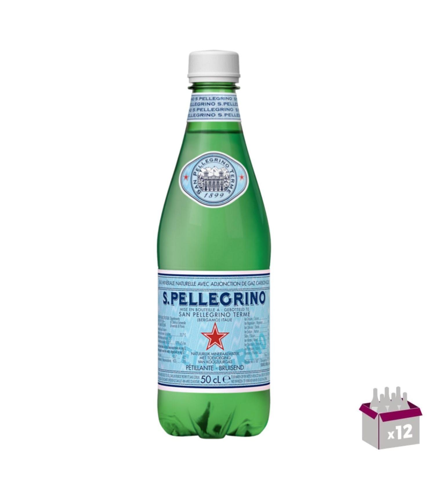San Pellegrino - Eau min rale naturelle gazeuse - 12 x 50 cl