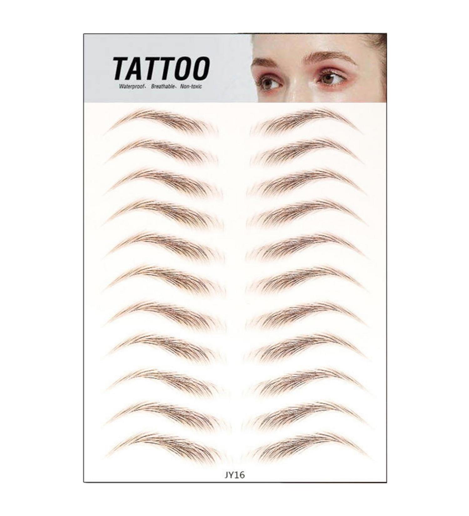 Besreey 4D Hair-like Eyebrows 4D Hair-Like Waterproof Eyebrow Stickers | Waterproof Imitation Lazy For Woman And Man Makeup Tools Temperament Eyebrow Jy16