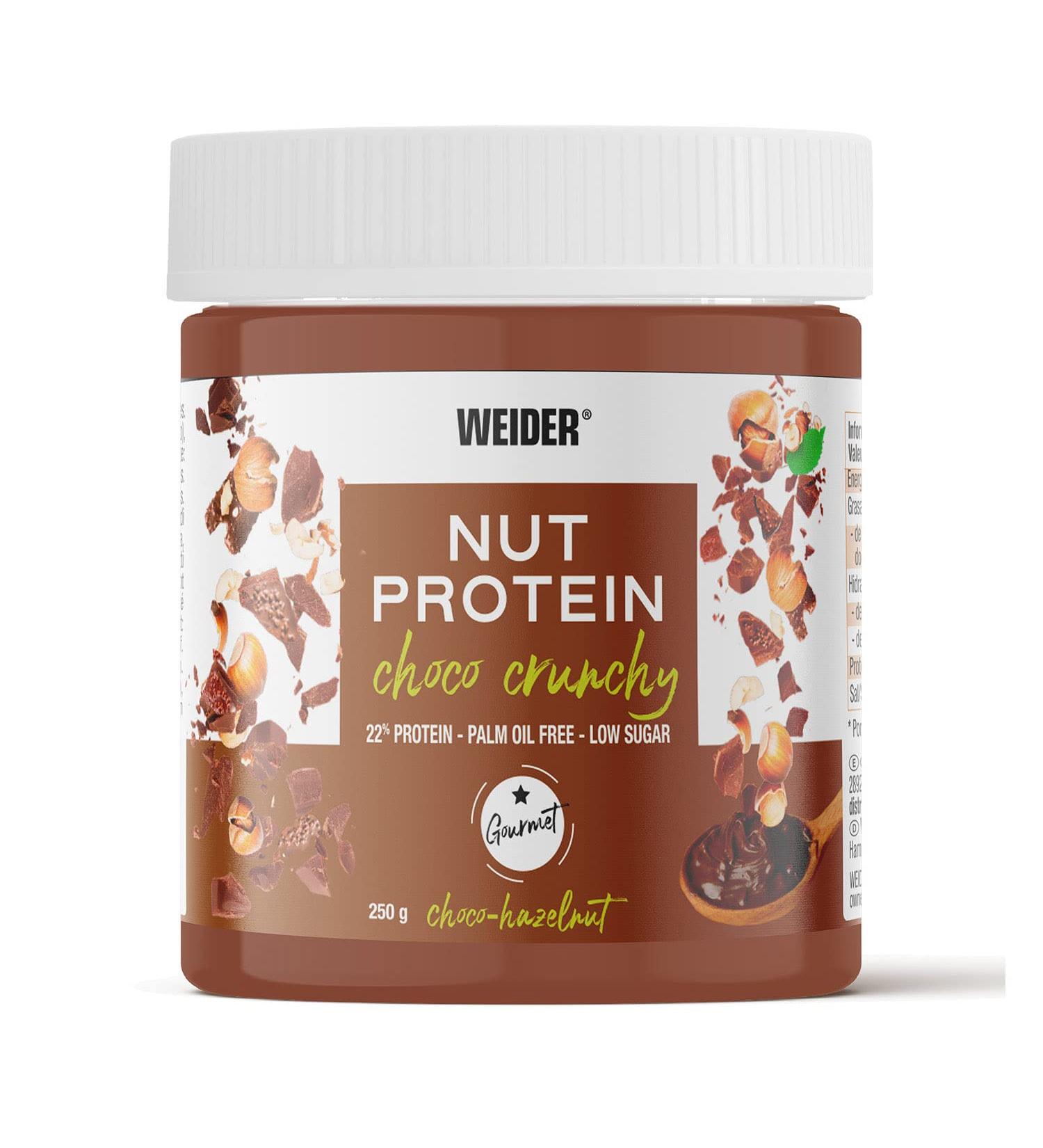 Weider Protein Spreads Nut Protein Choco Crunchy 250g - Delicious High-Protein Chocolate Spread for Healthy Snacking - Buy Online on GoSupps.com