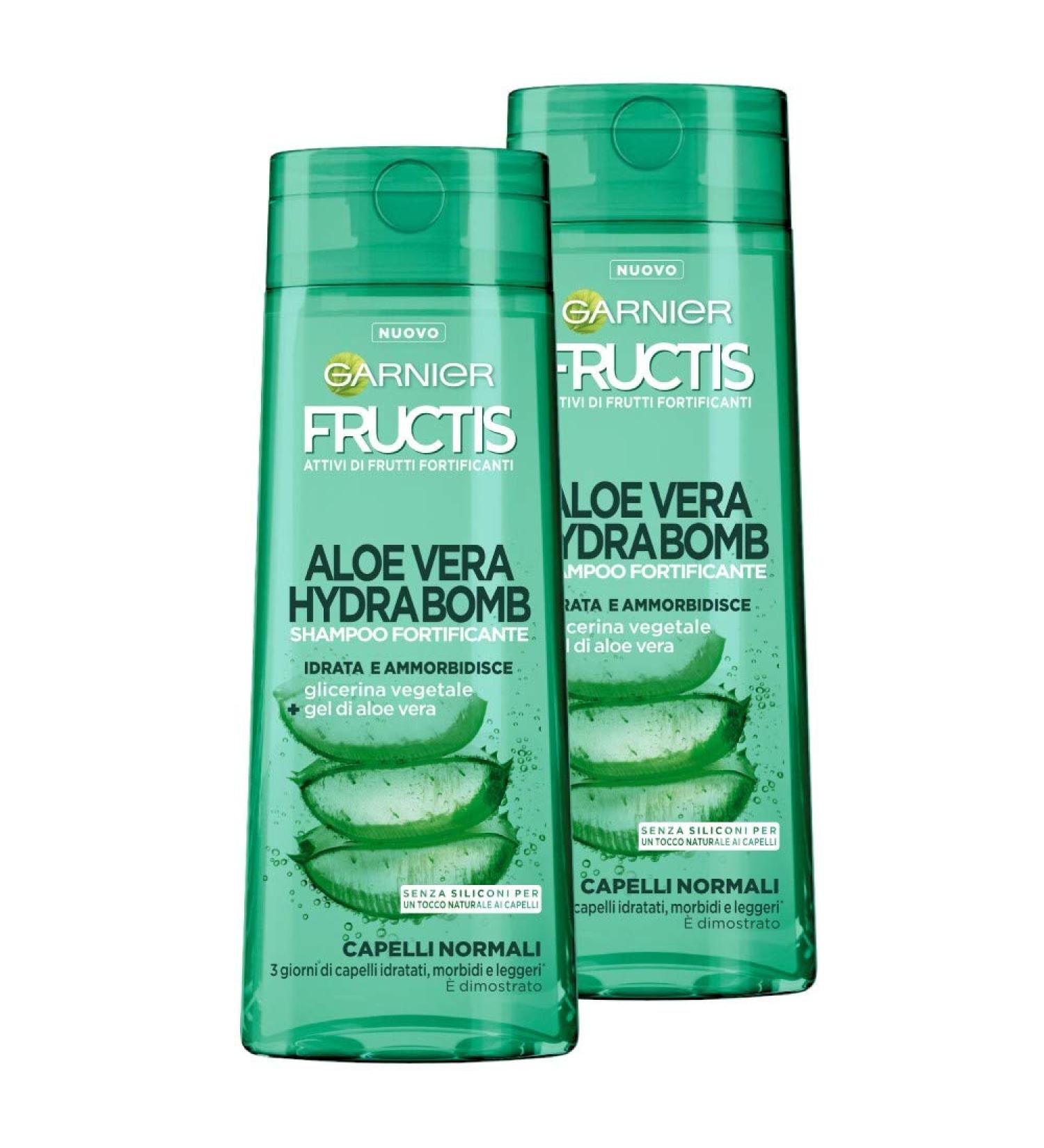  Garnier Fructis Garnier Shampooing Fortifying Aloe Vera Hydra Bomb - 4 Packs of 269 g - Buy Online on GoSupps.com