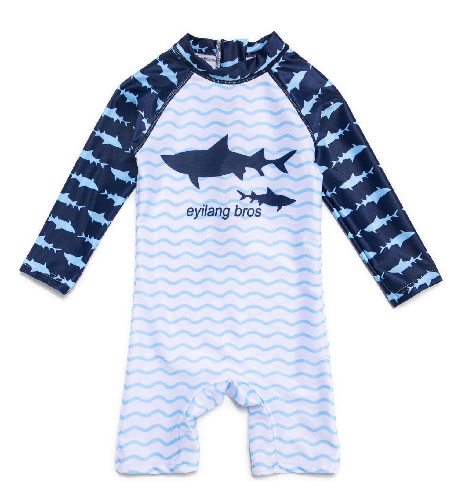 BONVERANO Baby Boys Swimsuit UPF 50+ Sun Protection Shark 2-3 Years - Buy Online on GoSupps.com