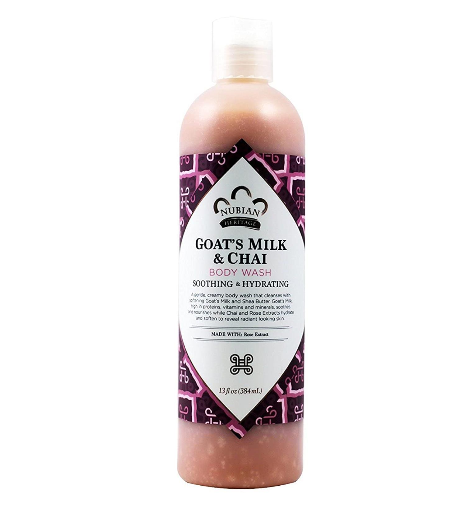 Nubian Heritage Goats Milk & Chai Body Wash 13 fl oz - Pack of 2 - Buy Online on GoSupps.com