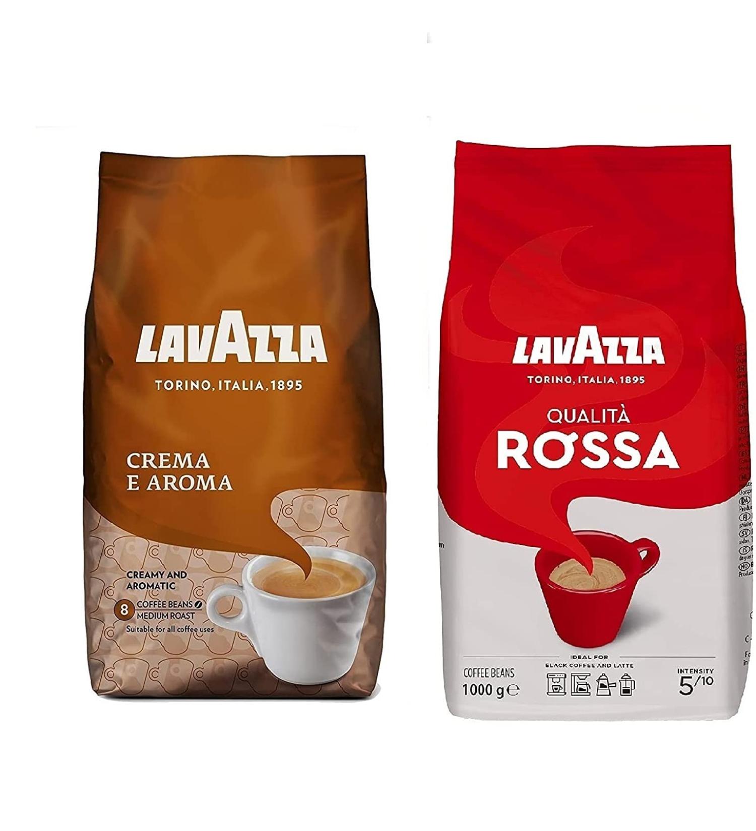 Lavazza Crema E Aroma & Qualita Rossa Coffee Beans 1kg - 4 Piece Set - Buy Online on GoSupps.com