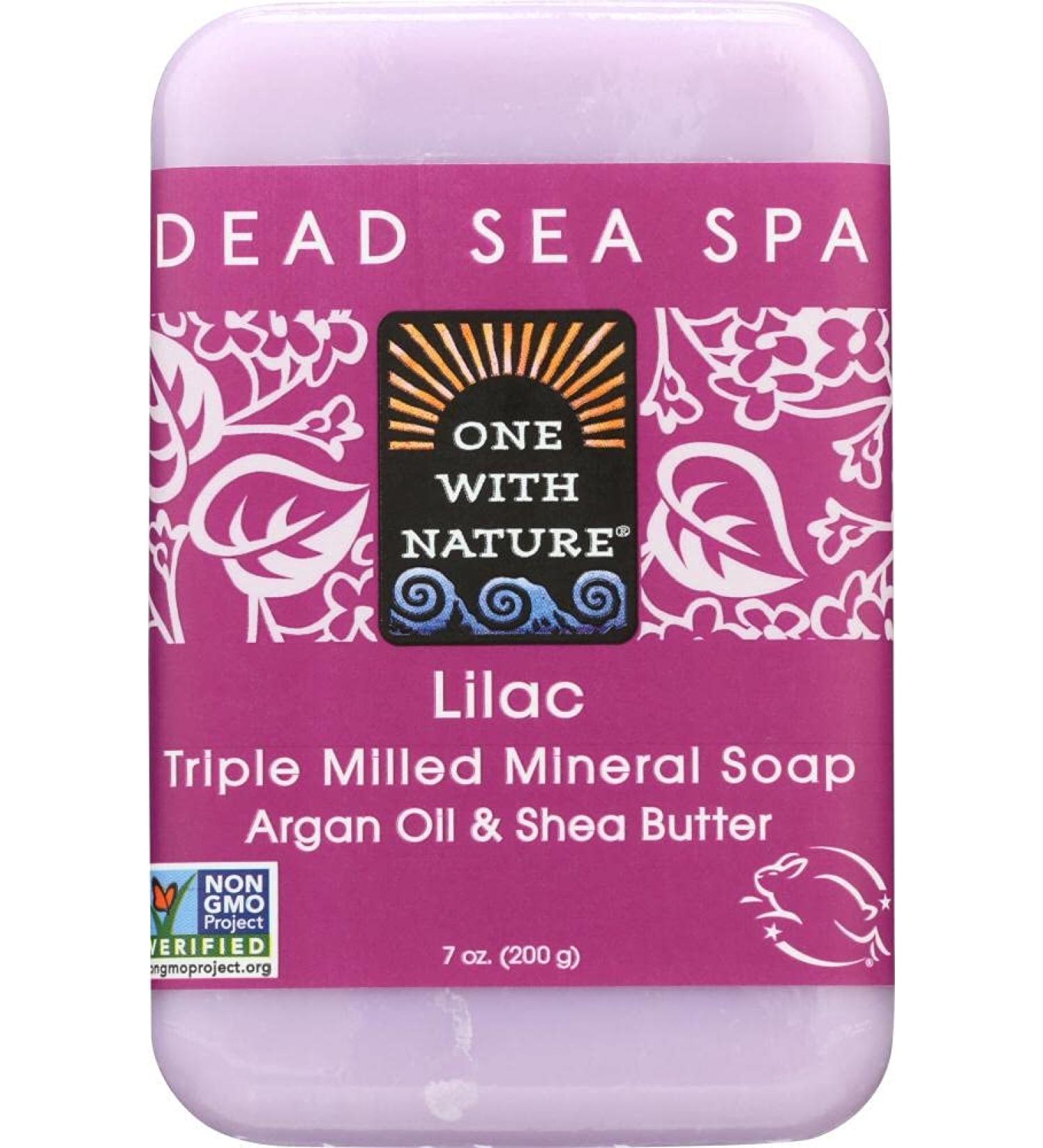 One With Nature Soap Bar Lilac