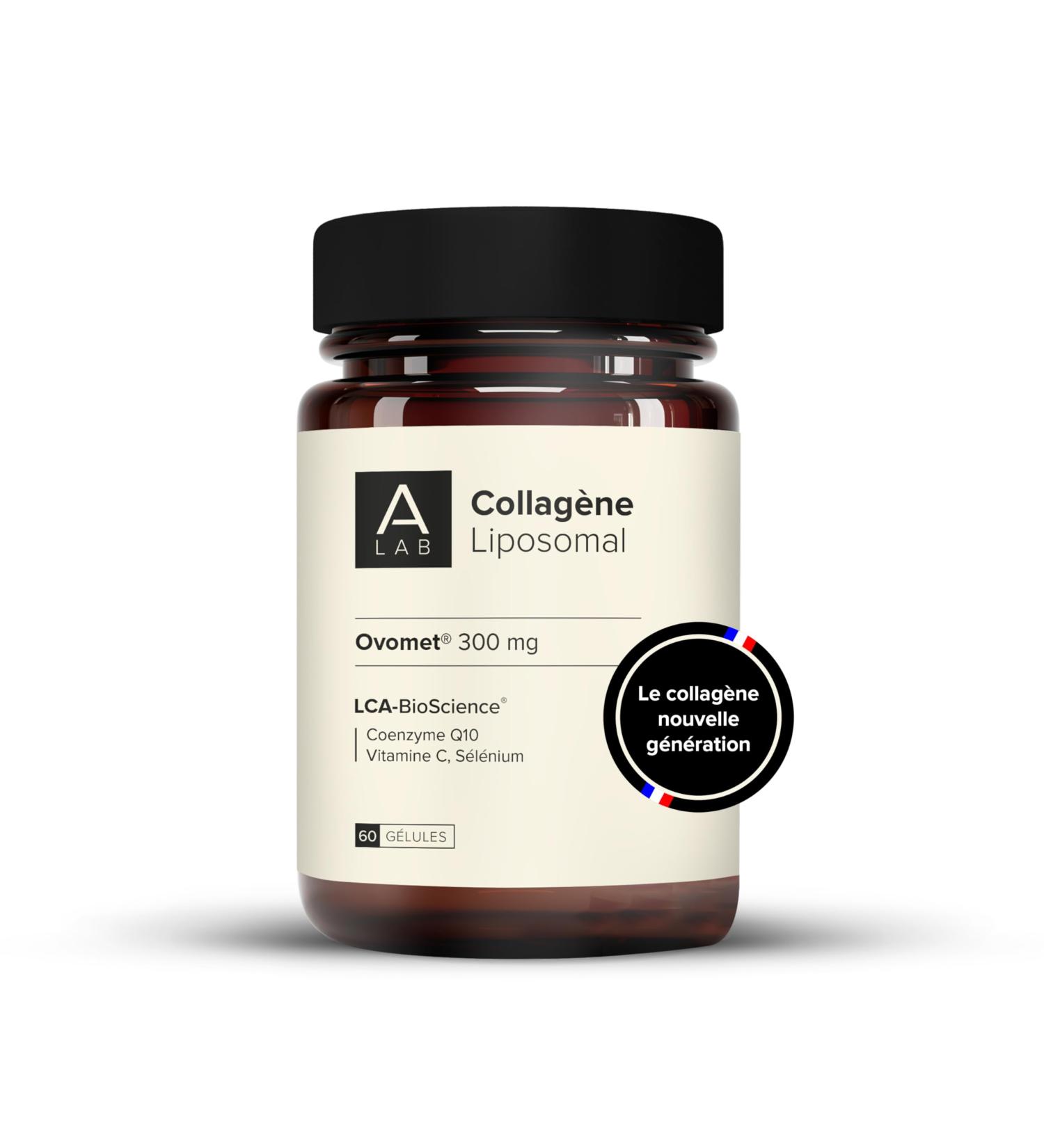 A-LAB Liposomal Collagen 300 mg - Reinforced Assimilation - Anti-Aging Food Supplement Hydration Joints - 15 to 30 days Made in France - Buy Online on GoSupps.com