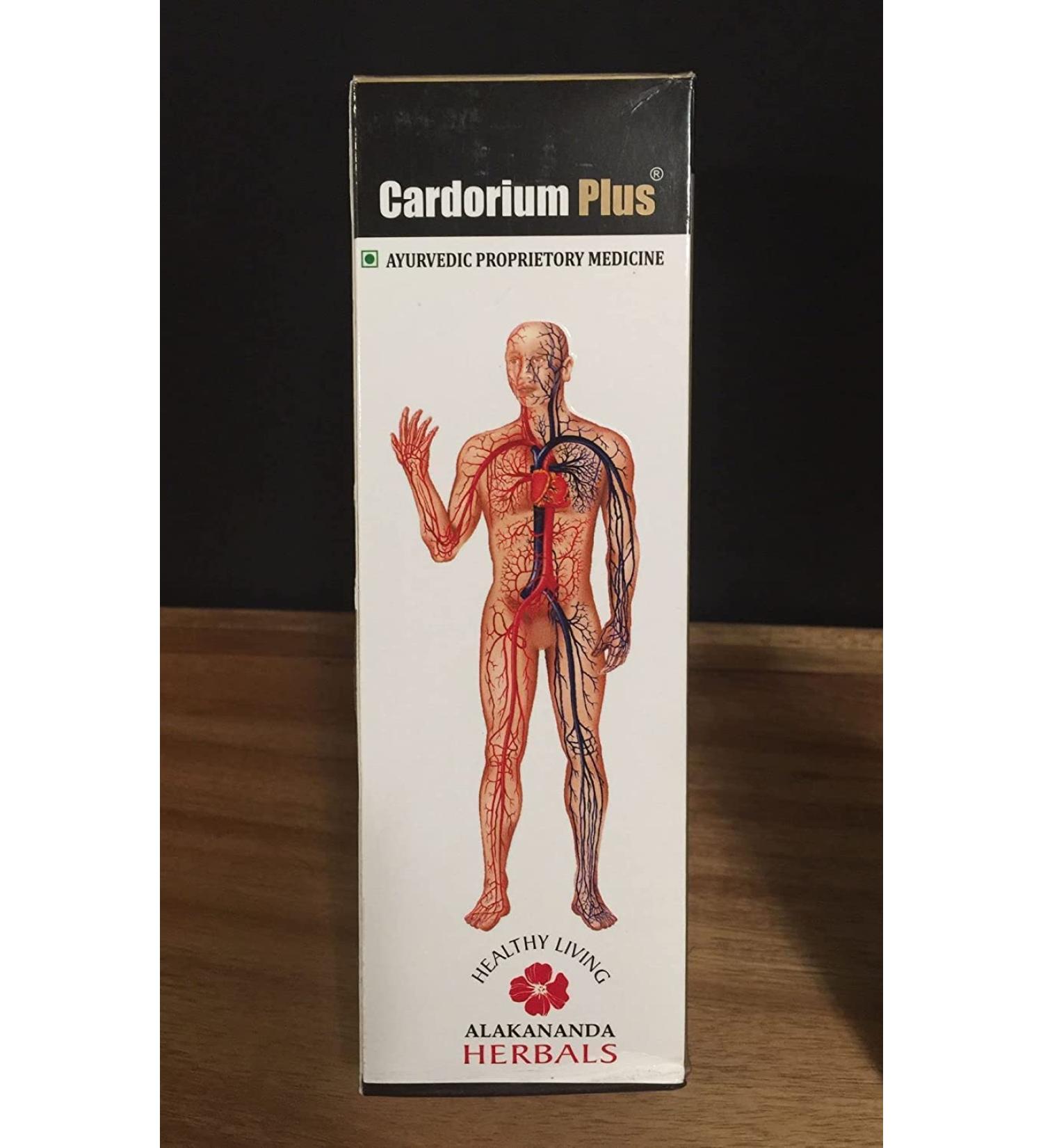 CROW Alakananda Herbals Cardorium Plus Ayurvedic Syrup 300ml - Natural Heart Health Supplement - Buy Online on GoSupps.com