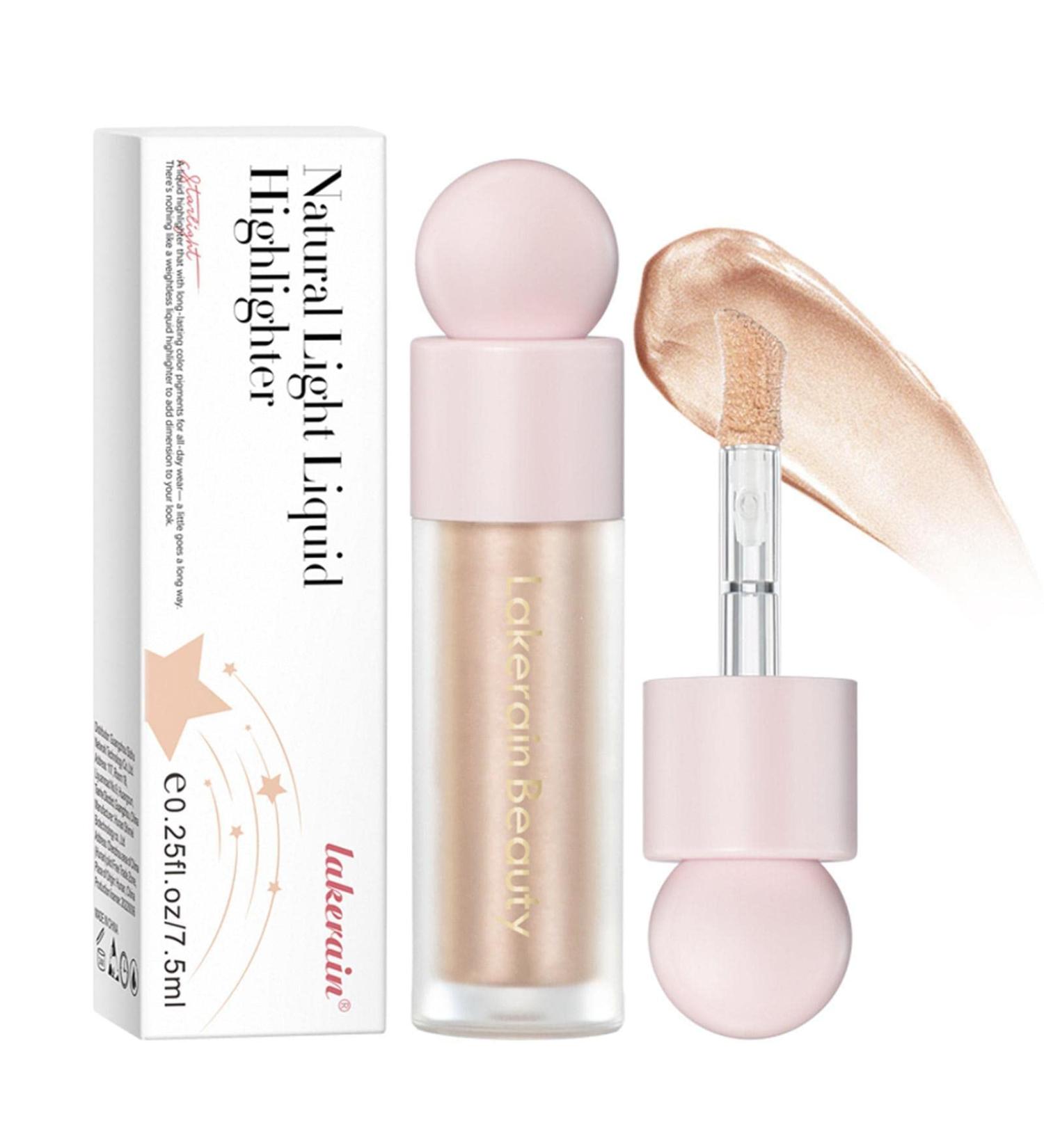 Liquid Body Highlighter | 2.4oz Bronzer Liquid Face Shimmer | Waterproof Pearlescent Long Lasting Facial Trimming Shimmer Oil for Beach Makeup Kagrote 2# - Buy Online on GoSupps.com