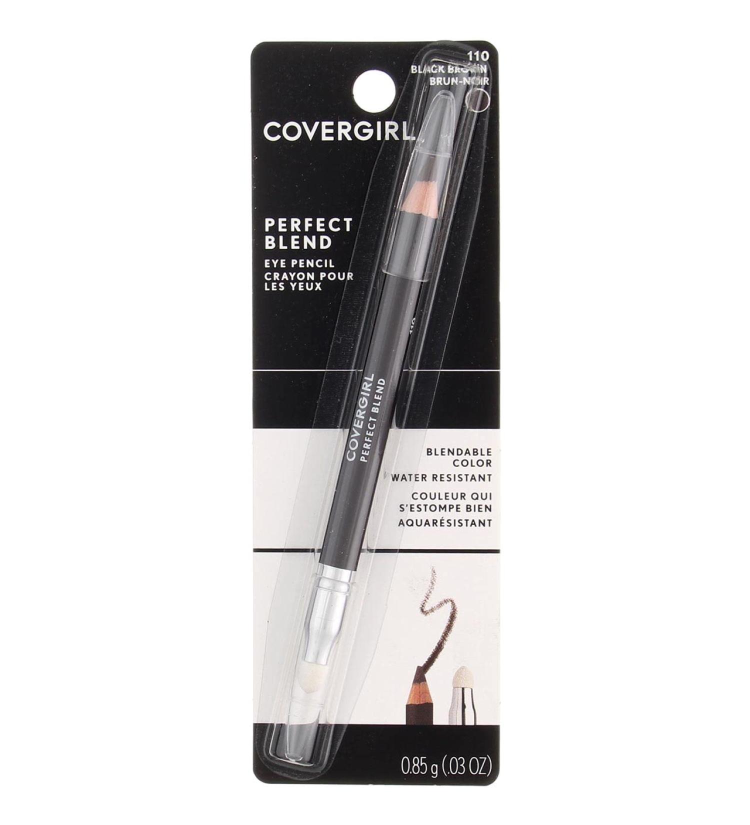 CoverGirl Perfect Blend Eye Pencil Black Brown 110, 0.03 oz (Pack of 3) - Long-Lasting Eye Makeup Essential - Buy Online on GoSupps.com