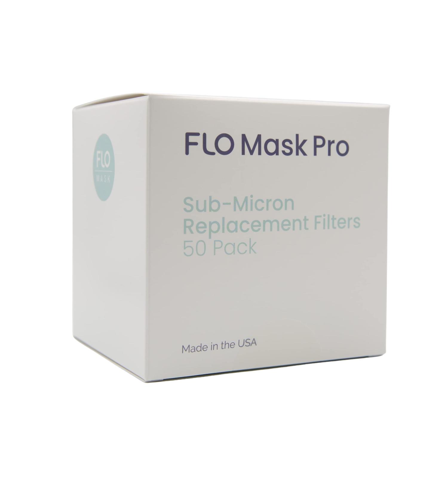 Flo Mask Pro Everyday Filter - 50-Pack Replacement Filters for Adult Mask  Made in USA - Buy Online on GoSupps.com