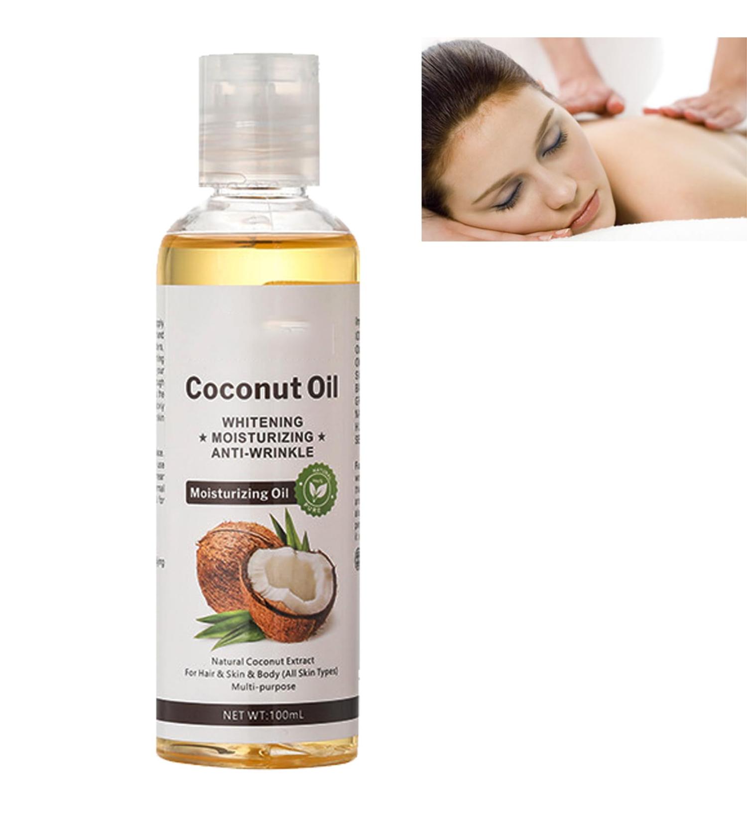 Enriched Coconut Hair Oil Natural Very Smoothing Body Oil Coconut Enriched Hair Oil Coconut Oil Repairs and Strengthen Hair Coconut Carrier Oil for Essential Oils Moisturizing Body Oil - Buy Online on GoSupps.com