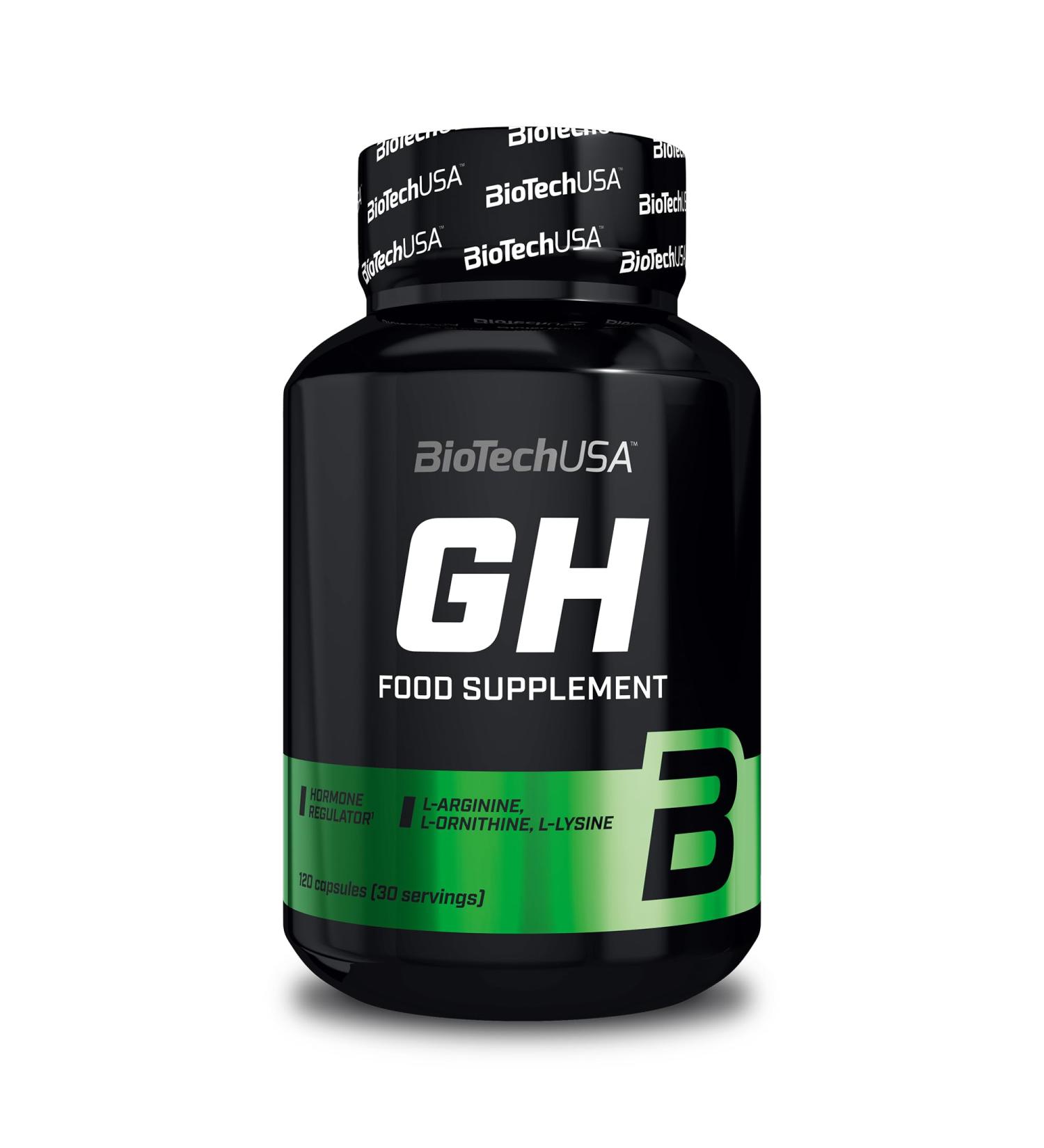 Buy Biotech USA GH - Hormone Regulator with Amino Acids & Vitamin B6 | Increase Growth Hormone Build Muscle & Burn Fat | 120 Capsules - Best eCommerce International Shipping - Buy Online on GoSupps.com