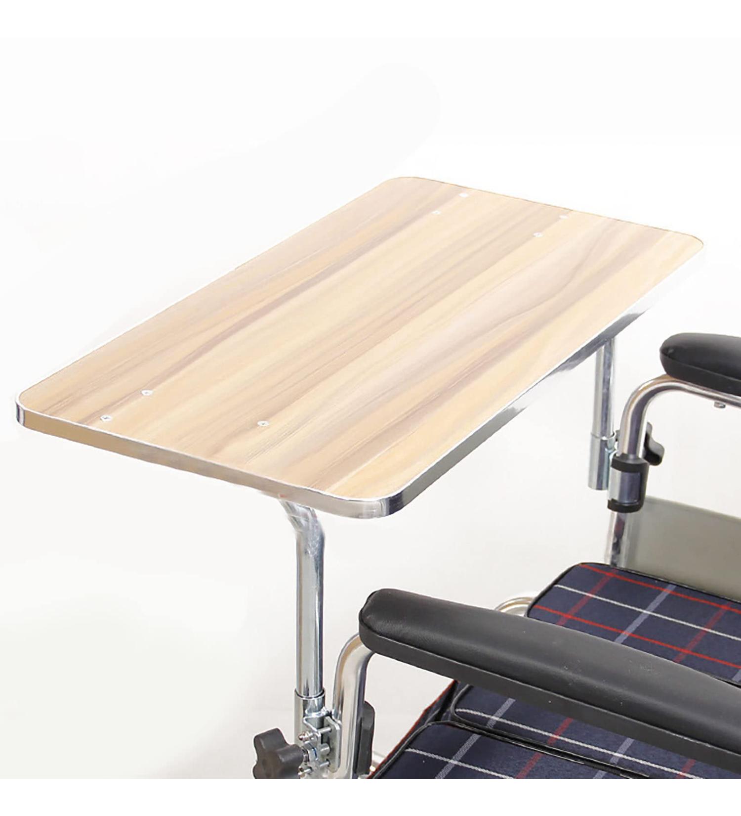 SilteD Wheelchair Lap Universal Trays Desk Fit Wheelchair Aessories Dining Table Removable Wooden Wheelchair Tray Suitable for Eating Reading & Resting withcardslot (Coffeecolor) - Buy Online on GoSupps.com