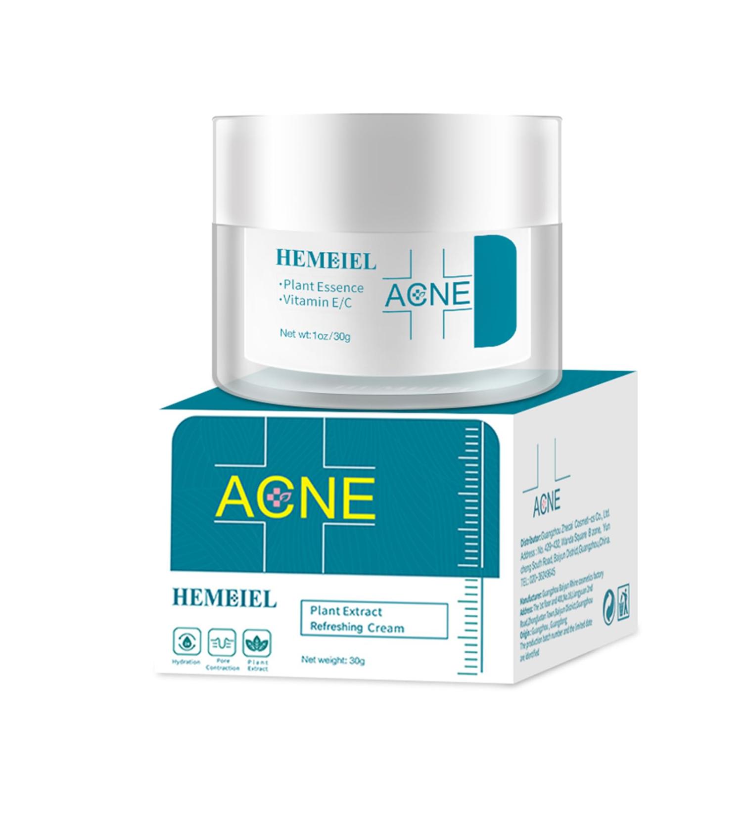 Herbal Acne Cream Anti Acne Face Cream Anti Acne Treatment with Centella And Licorice Extract Spot Cream For Blackheads And Acne Prone Skin Reduces Spot Size Face Moisturiser For All Skin Types - Buy Online on GoSupps.com