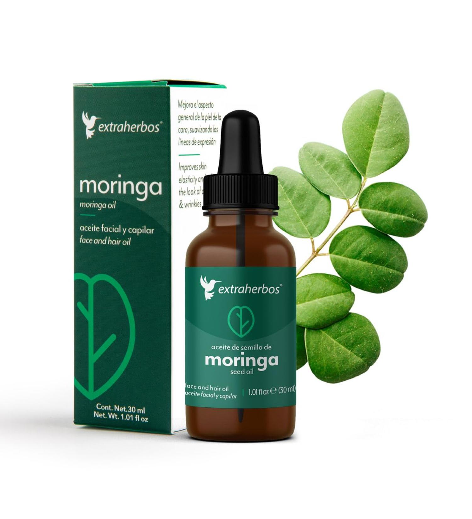 Moringa Oil 30ml | Cold Pressed Vitamin E Rich Hydrating & Anti-Aging Face & Hair Oil - Shop Internationally - Buy Online on GoSupps.com