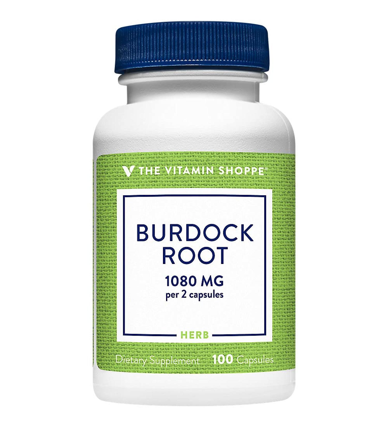 The Vitamin Shoppe Burdock Root (Arctium Lappa) 1080mg Traditional (100 Capsules) - Buy Online on GoSupps.com